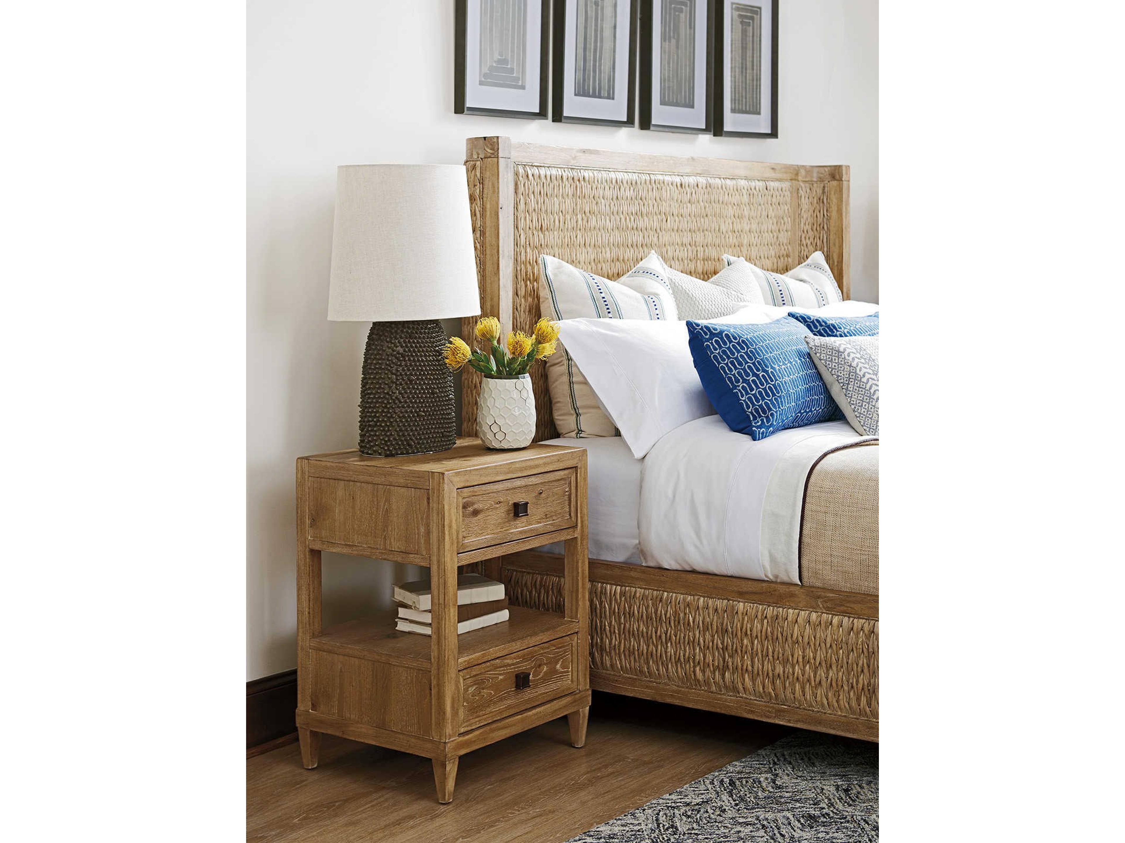 Tommy Bahama Los Altos Ivory Coast Woven California King Platform Bed