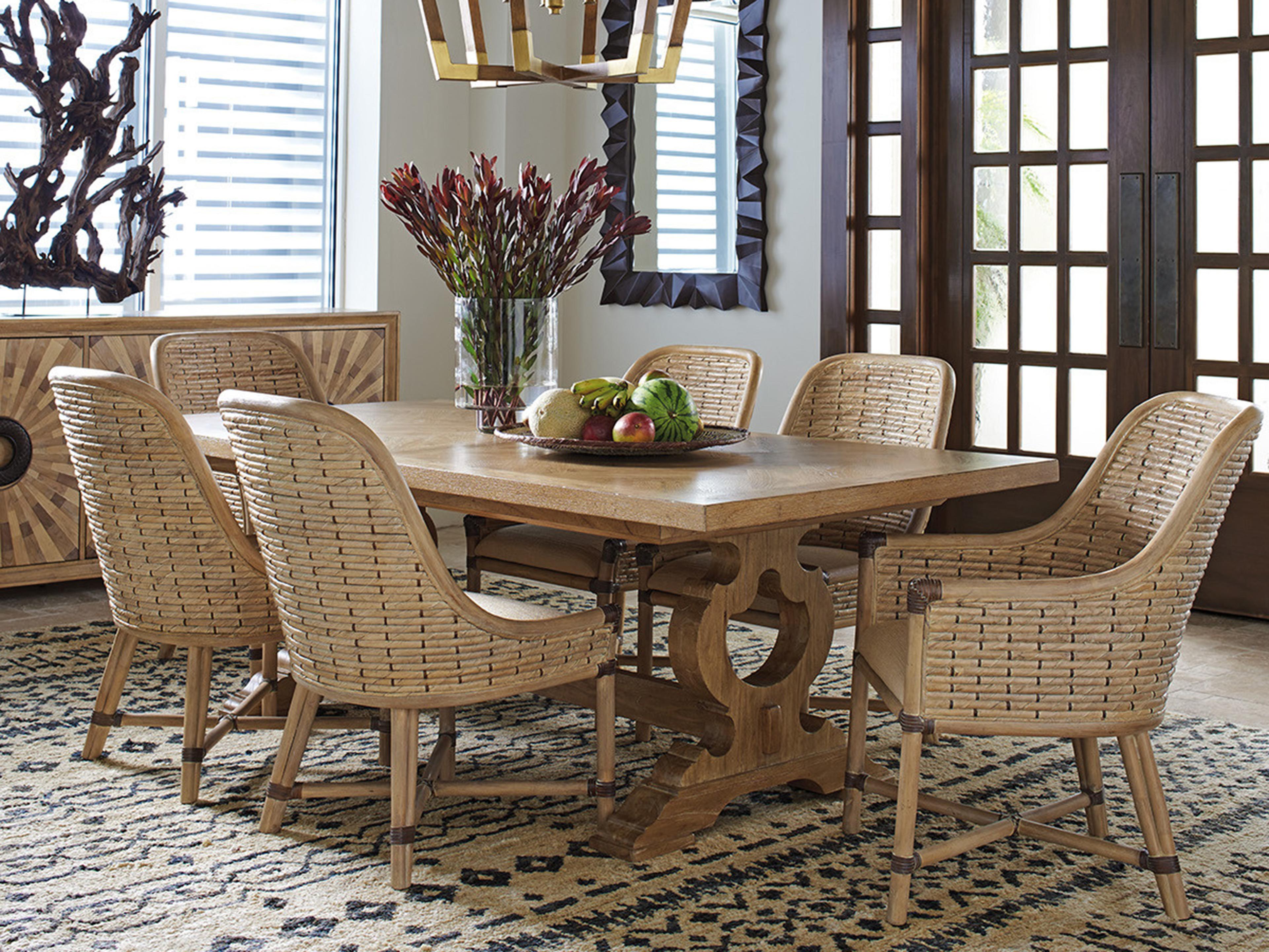 Tommy Bahama Los Altos Keeling Woven Dining Arm Chair