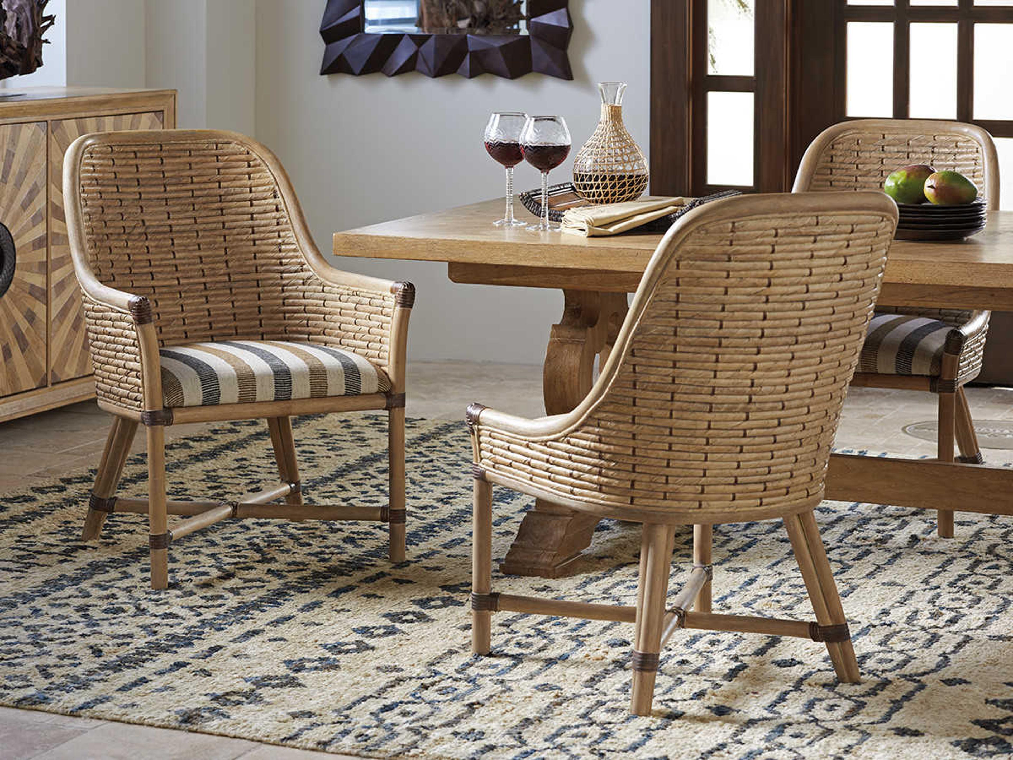Tommy Bahama Los Altos Fabric Arm Dining Chair