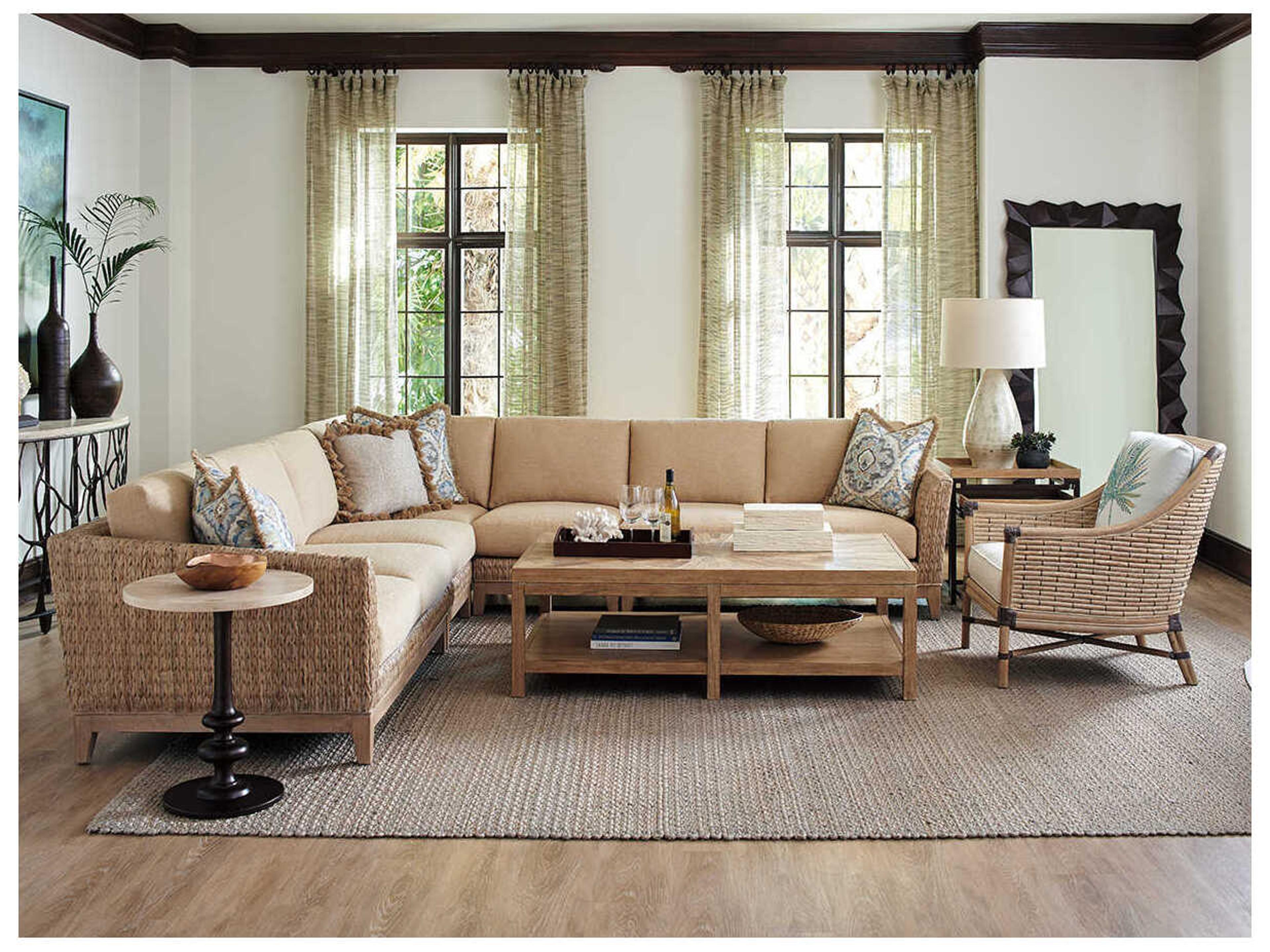 Tommy Bahama Los Altos Marshall Stone Top Round End Table