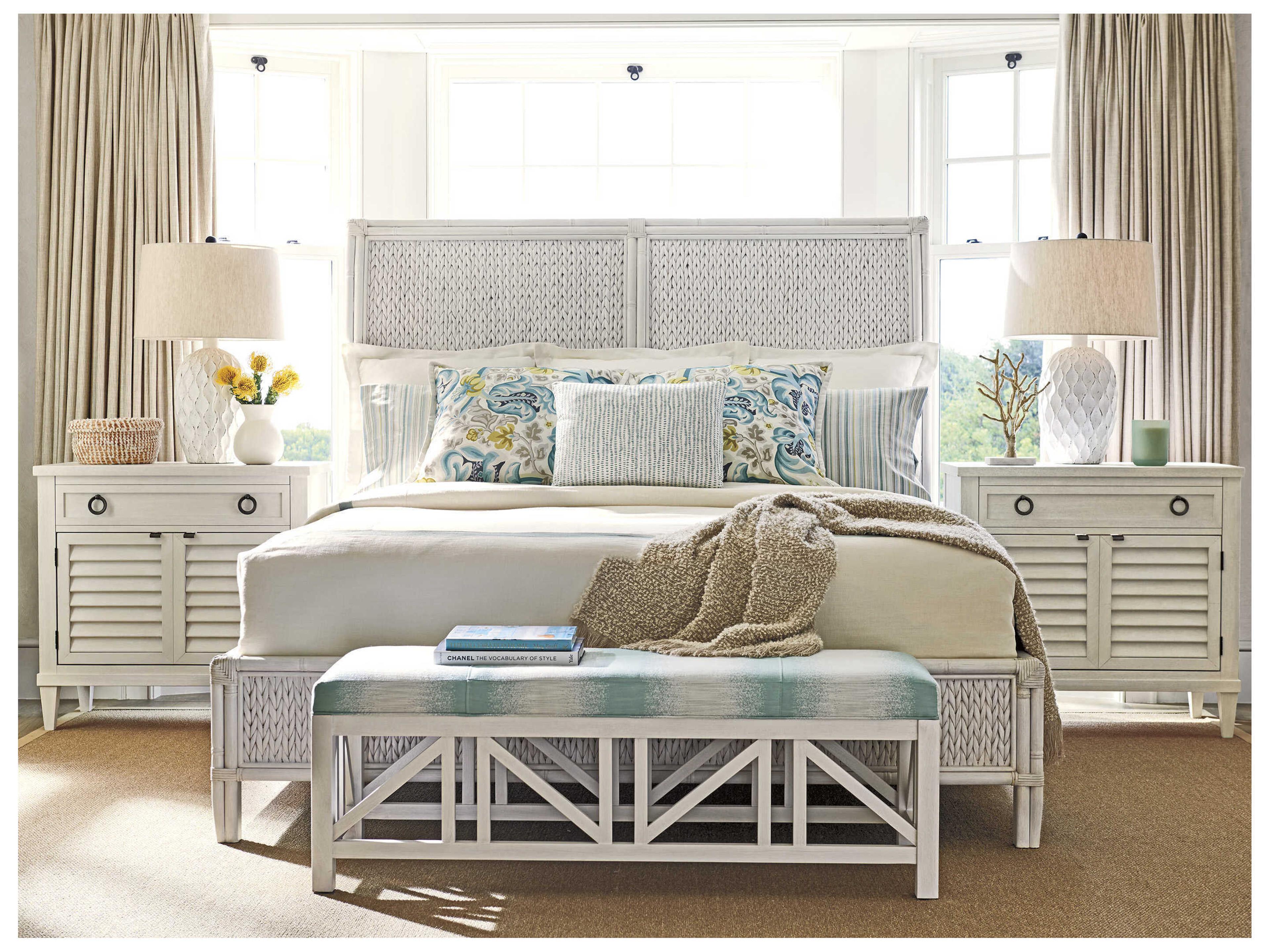 Tommy Bahama Ocean Breeze Siesta Key Woven Queen Platform Bed