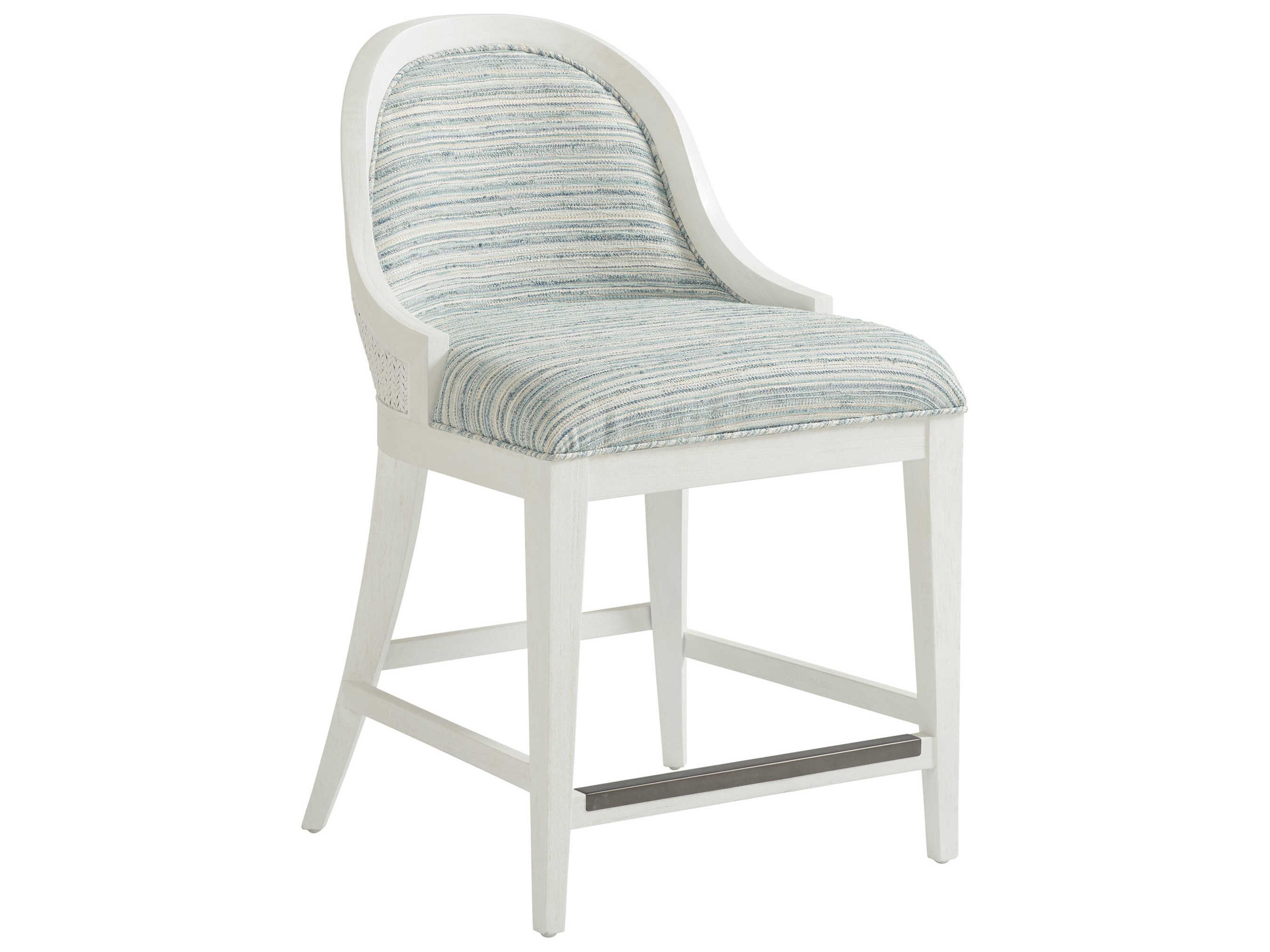 Ocean Breeze Fabric Counter Stool