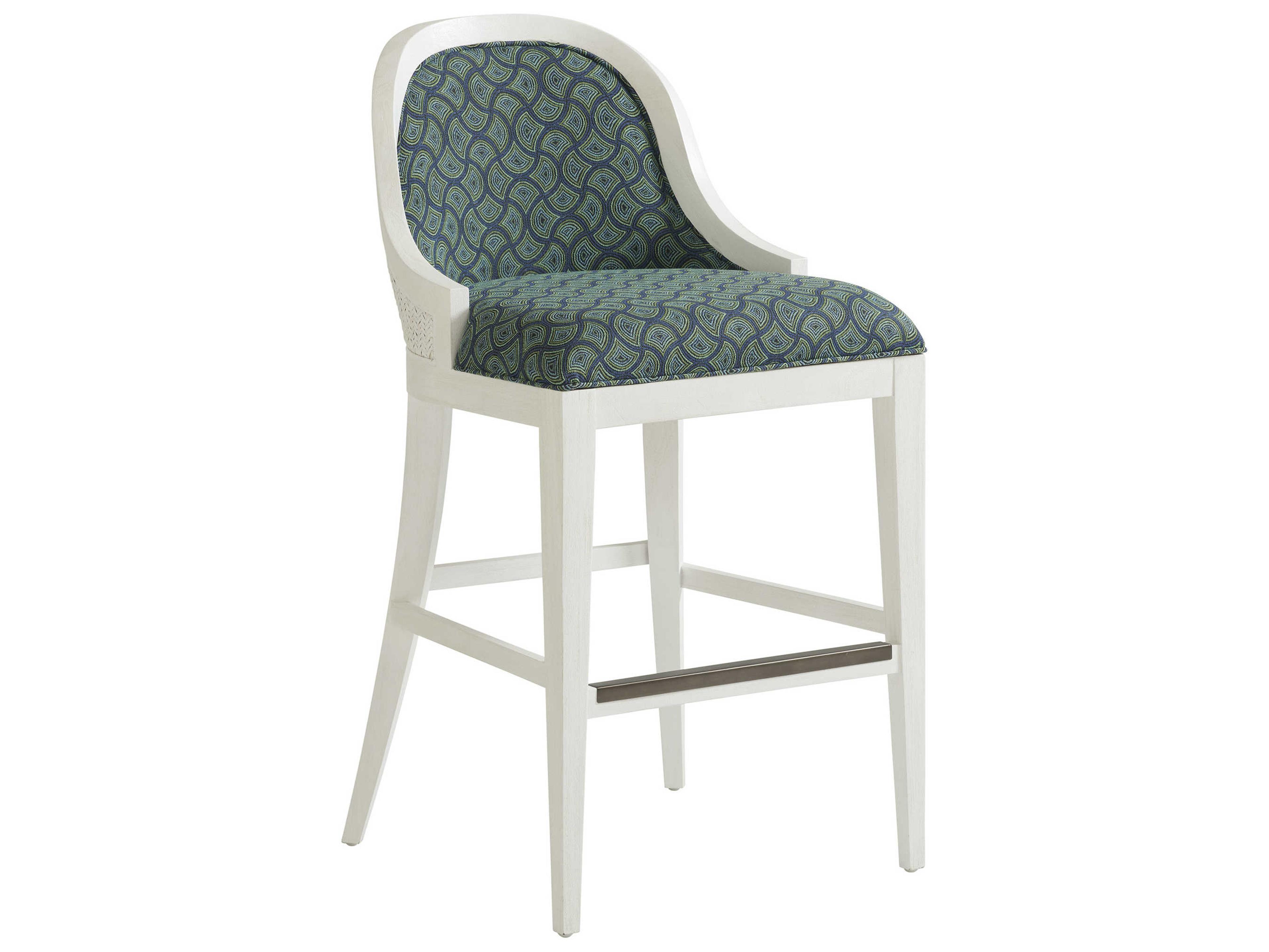Ocean Breeze Fabric Bar Stool