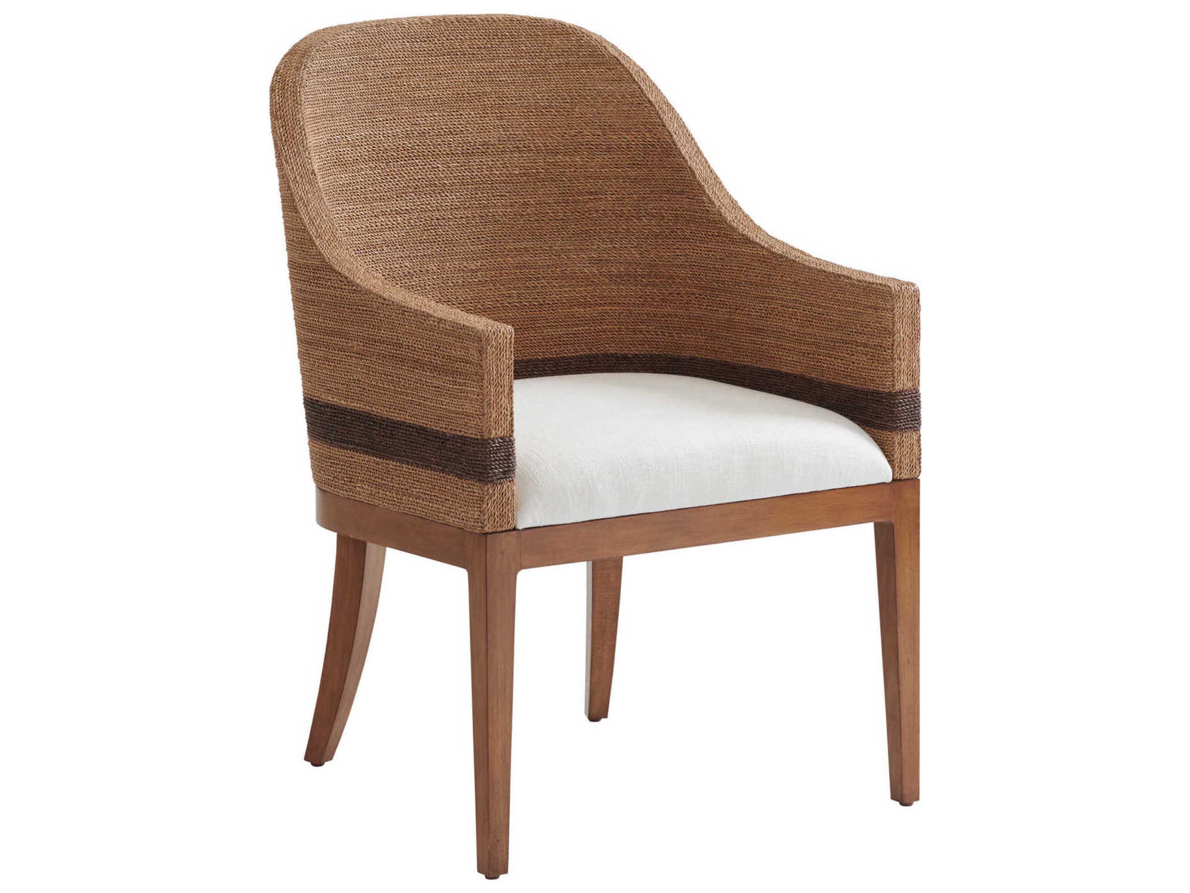 Tommy Bahama Palm Desert Bryson Woven Dining Arm Chair