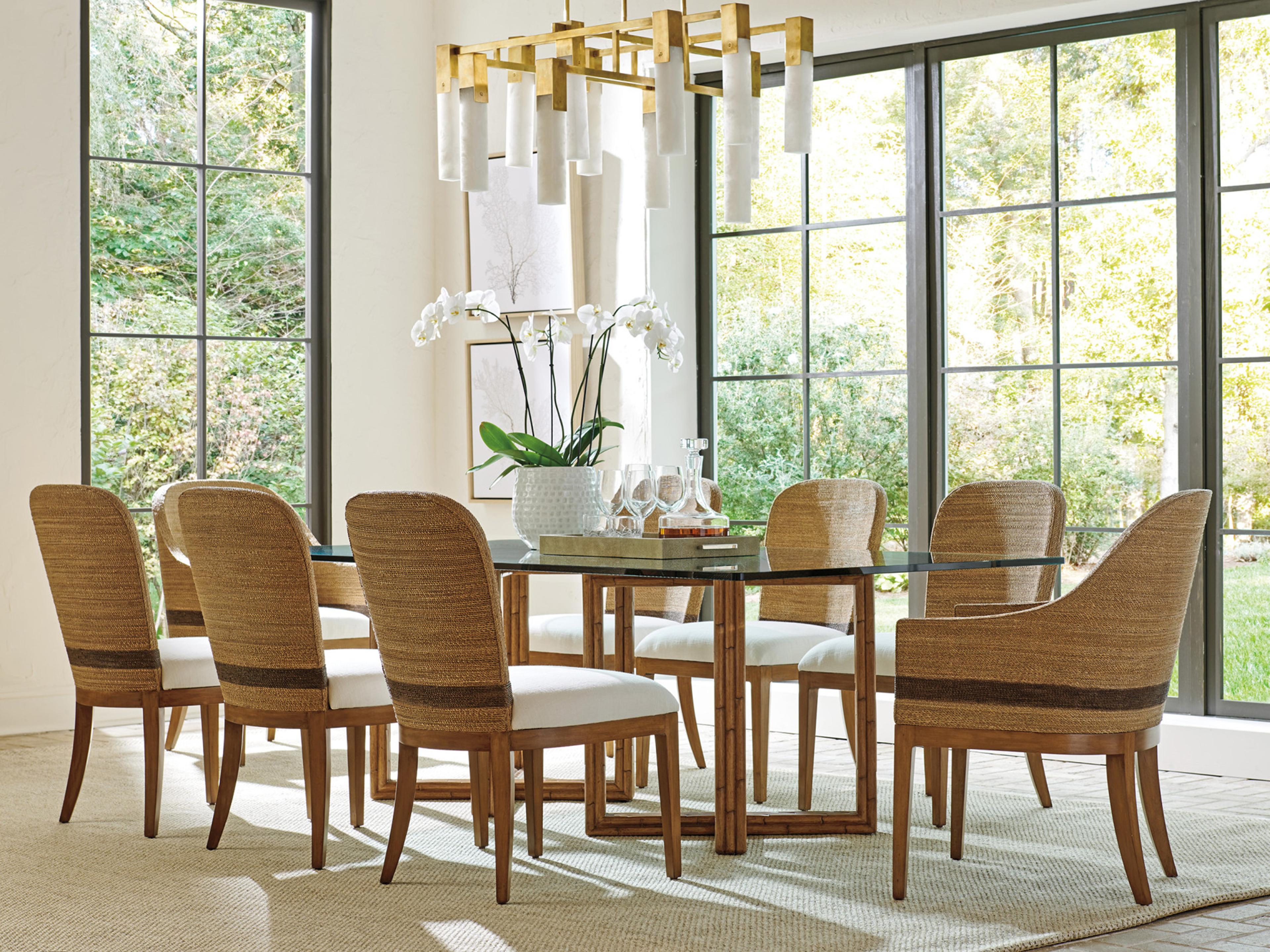 Tommy Bahama Palm Desert Bryson Woven Dining Arm Chair