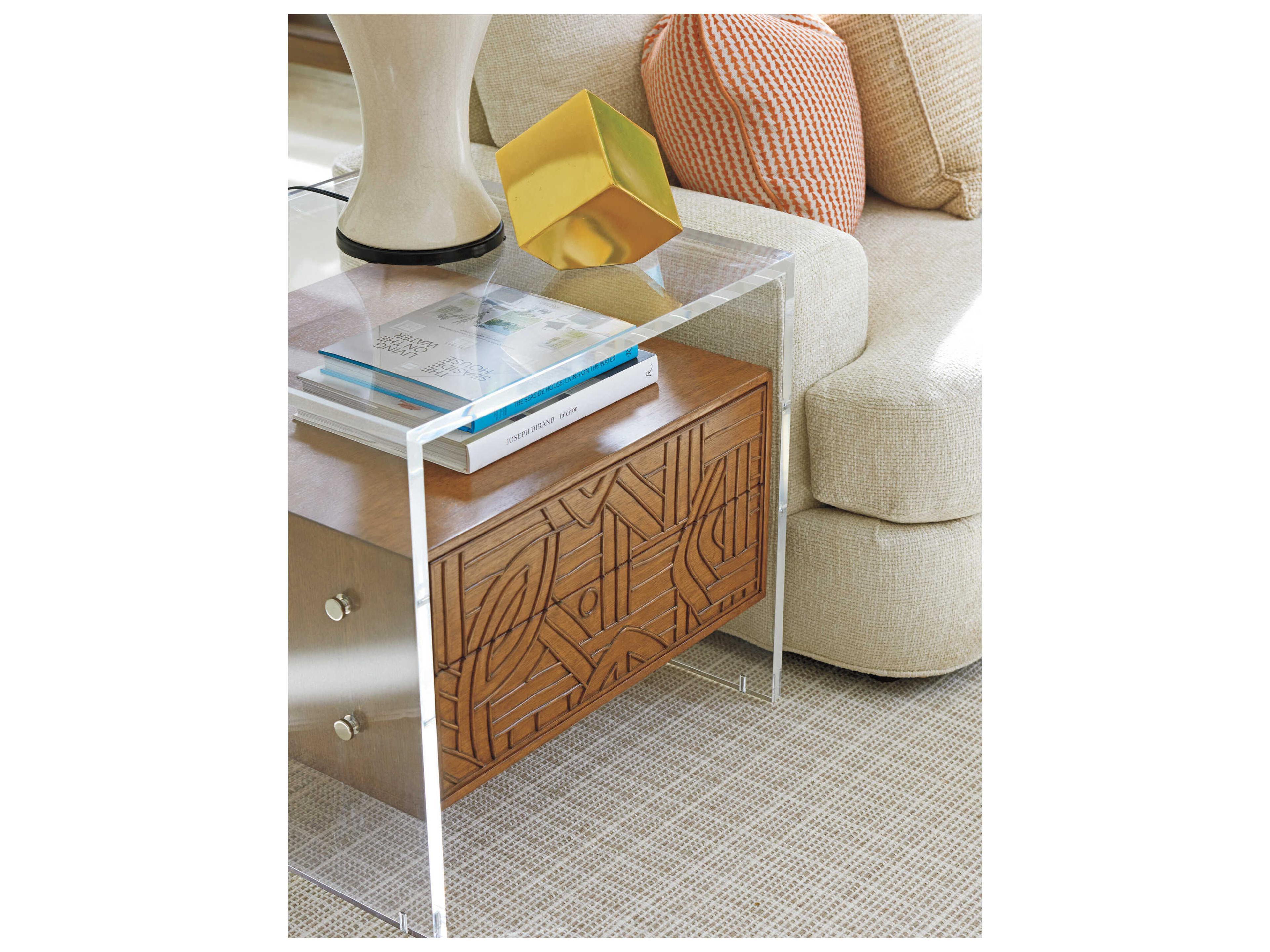 Tommy Bahama Palm Desert Arden Acrylic End Table