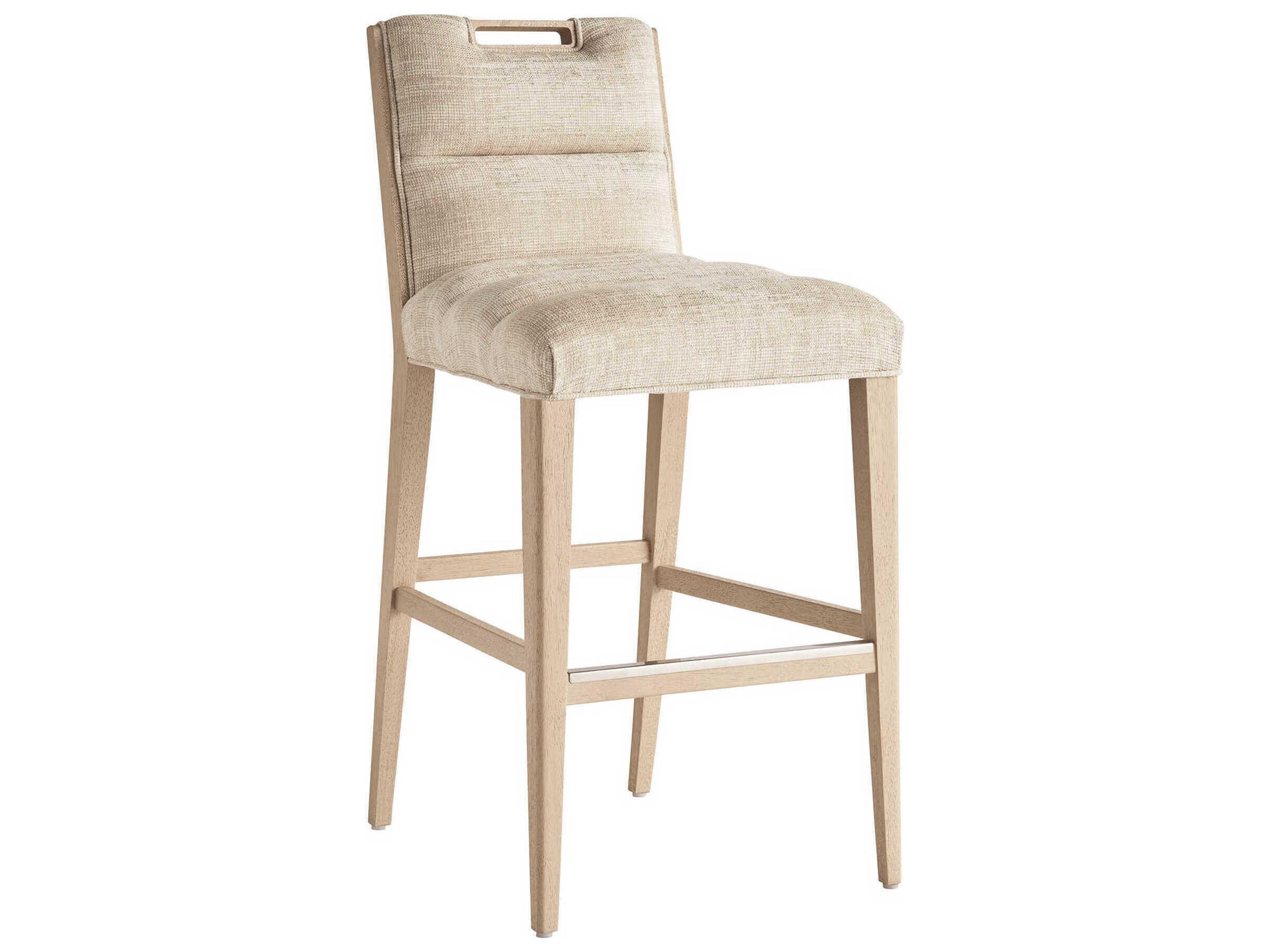Sunset Key Greer Channeled Upholstered Bar Stool