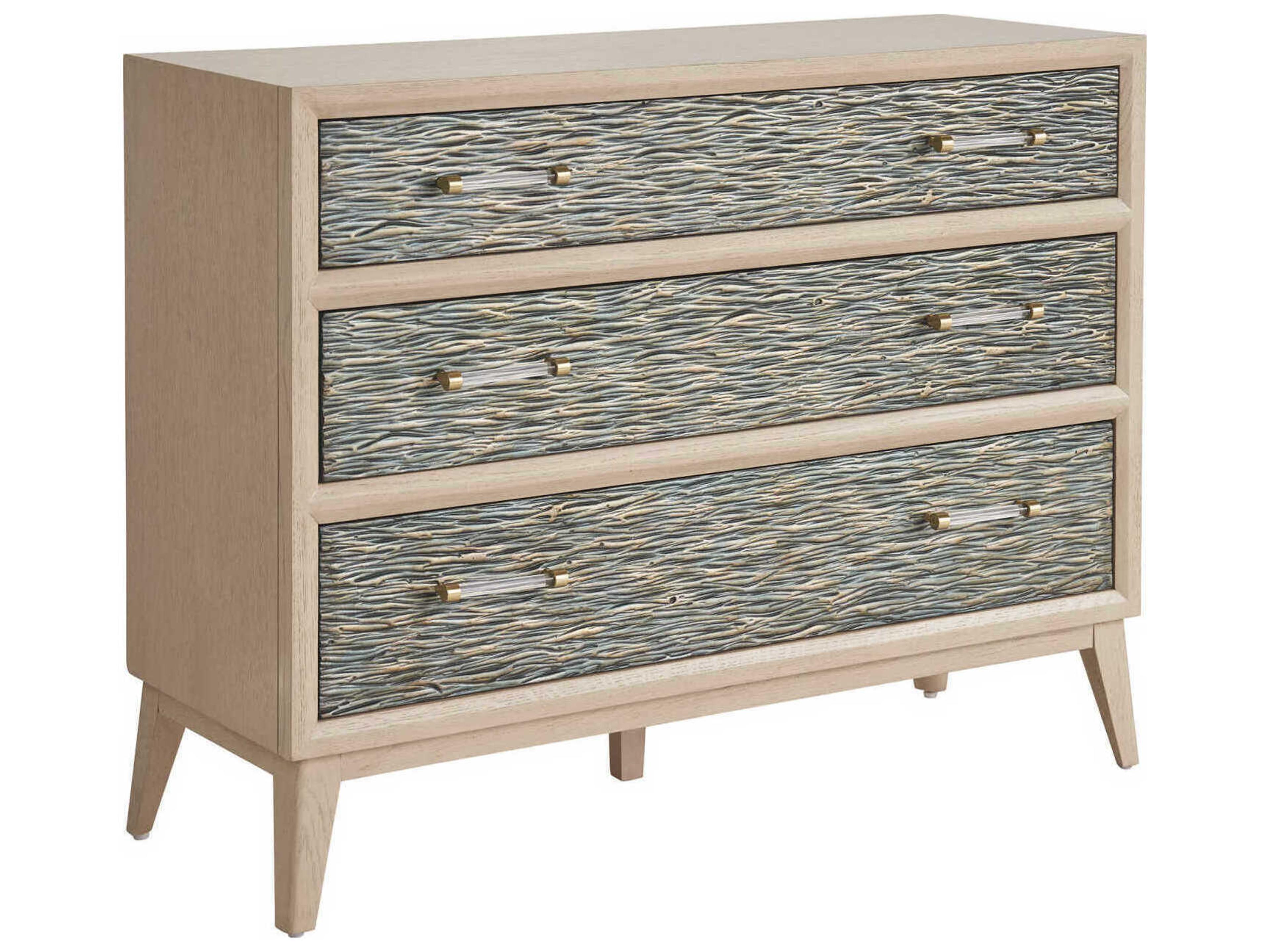 Kenan Accent Chest Sunset Key Emerald Gold Finish