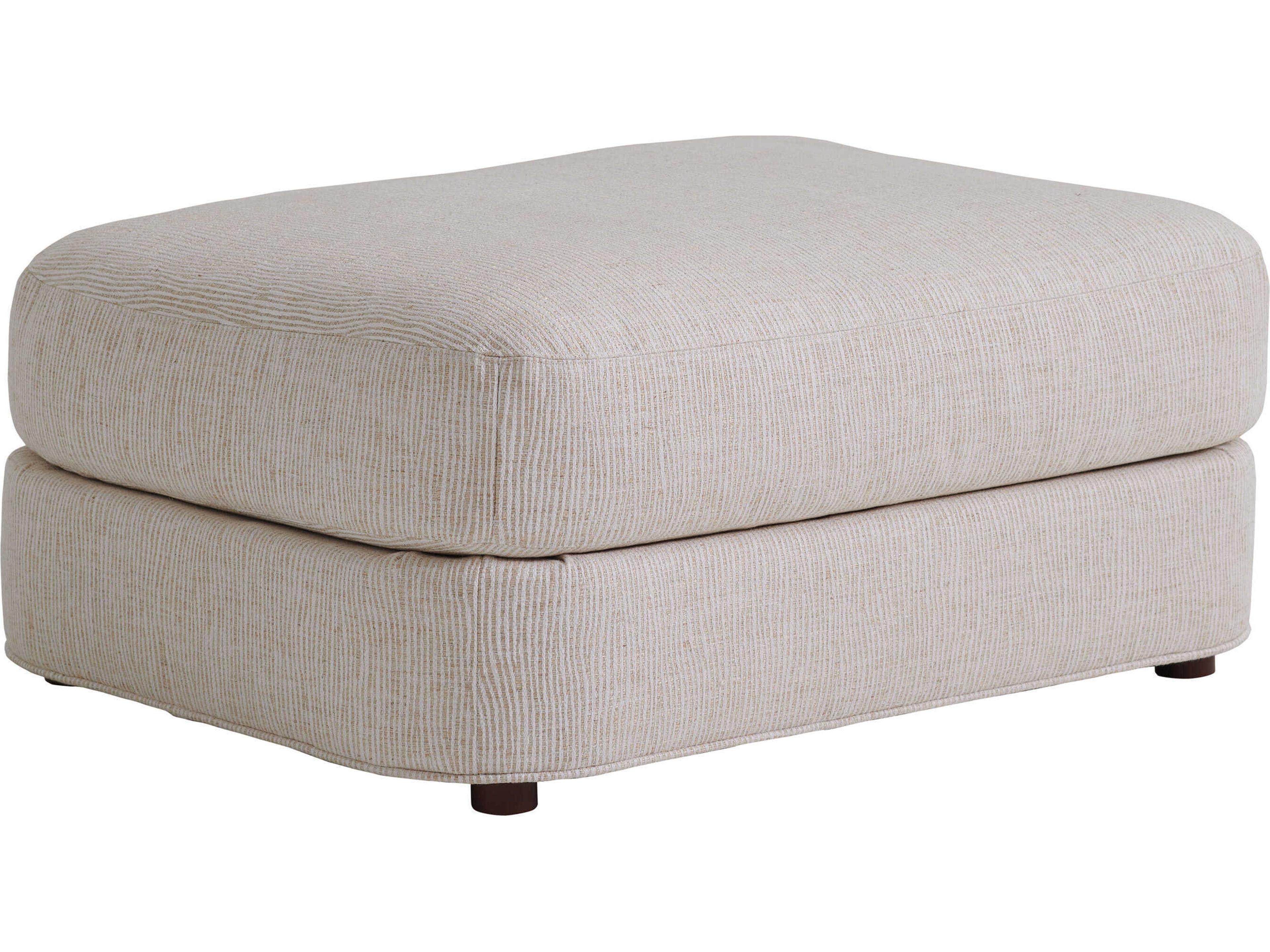 Palm Desert Beige Upholstered Ottoman