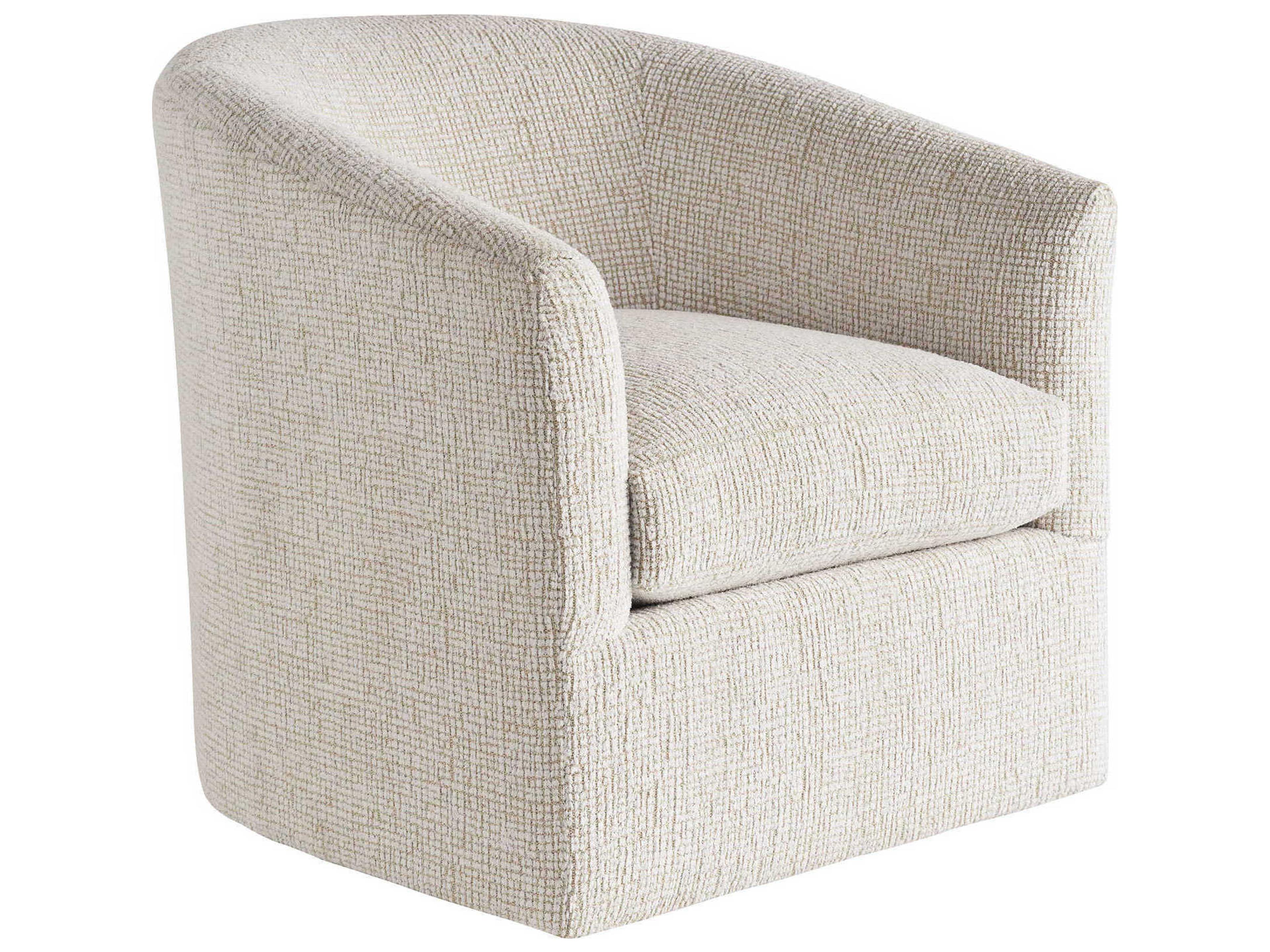 Sunset Key Candice Swivel Fabric Accent Chair