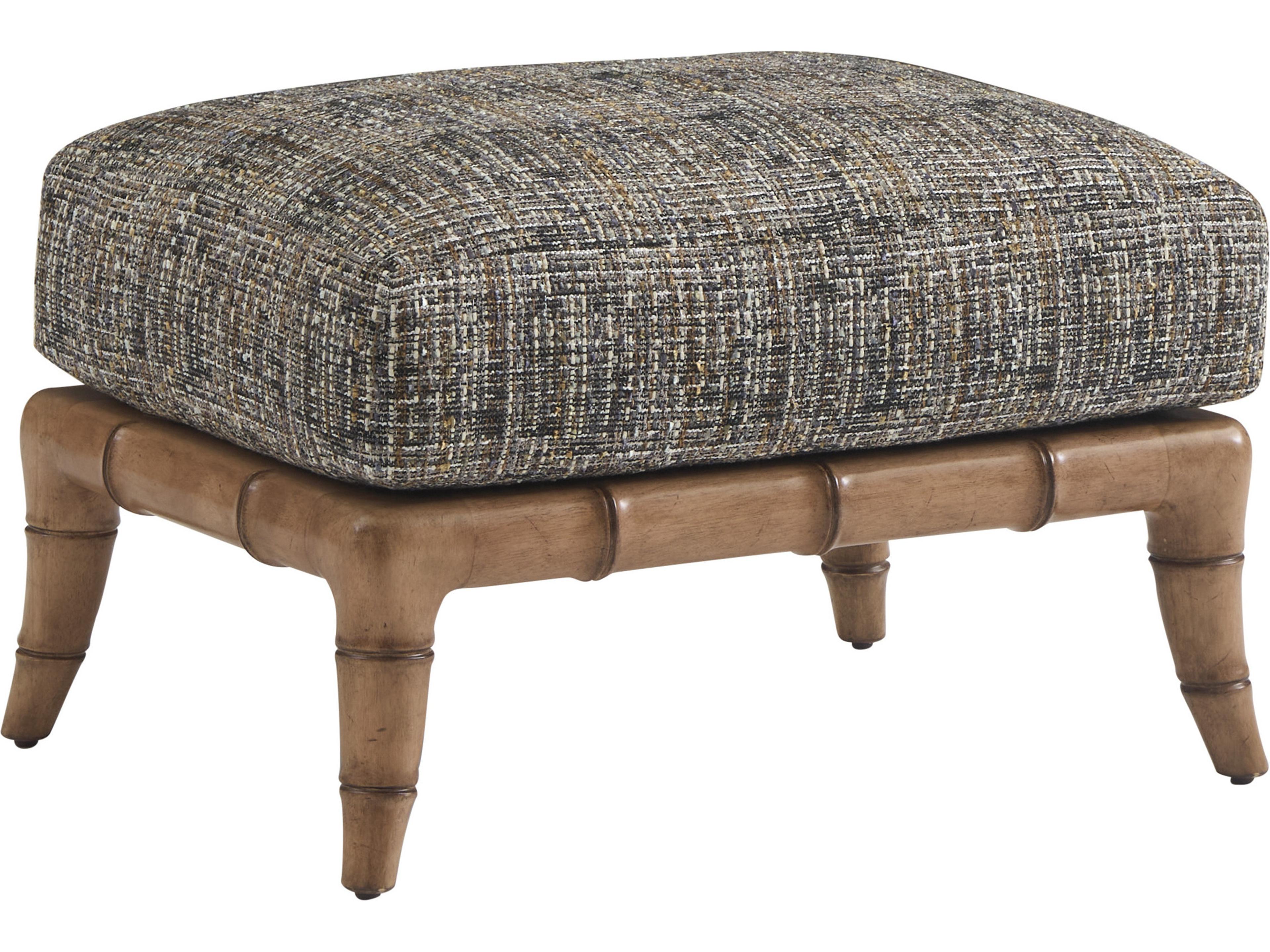 Key Biscayne Brown Upholstered Ottoman