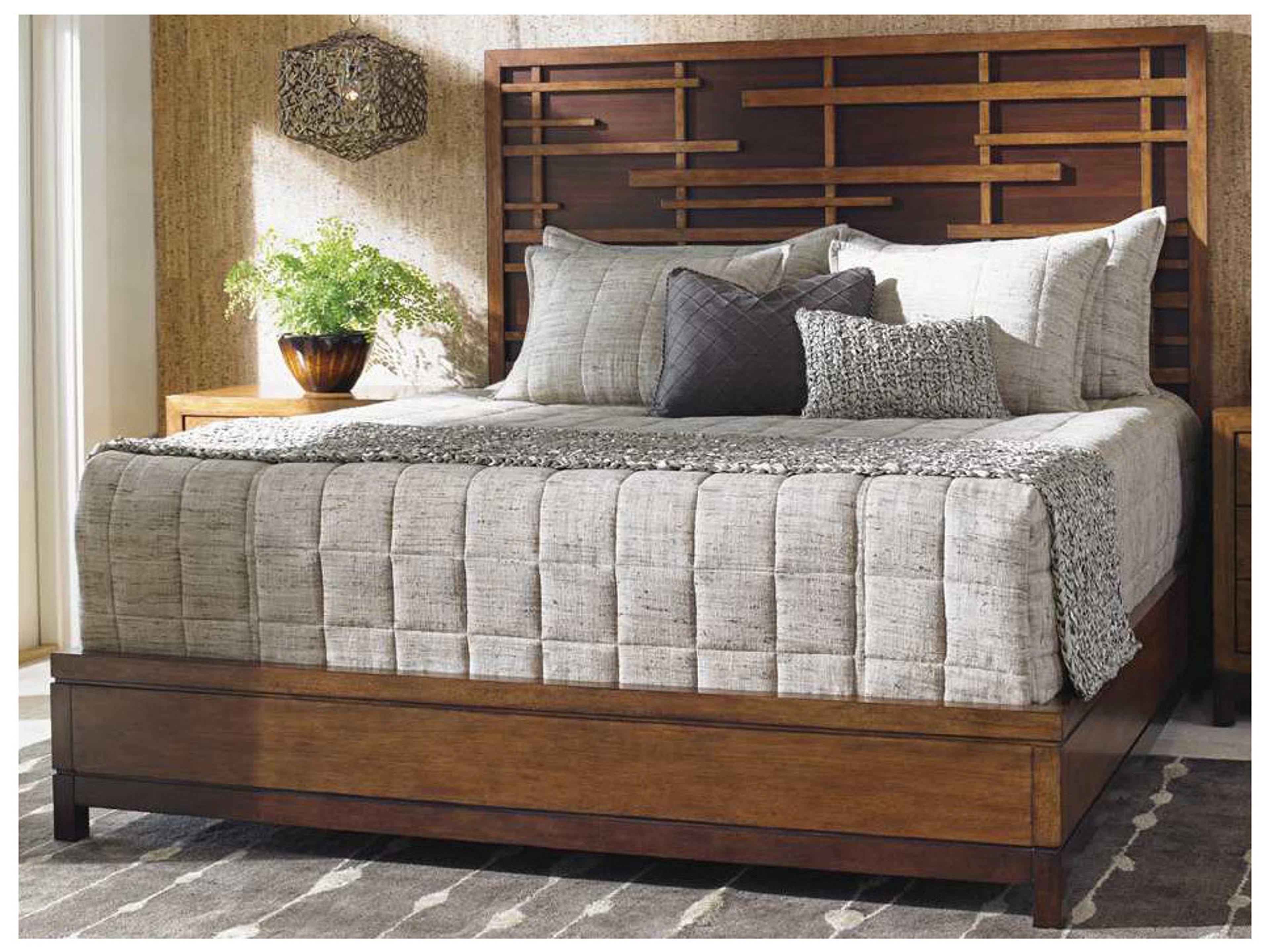 Tommy Bahama Island Fusion Shanghai King Panel Bed