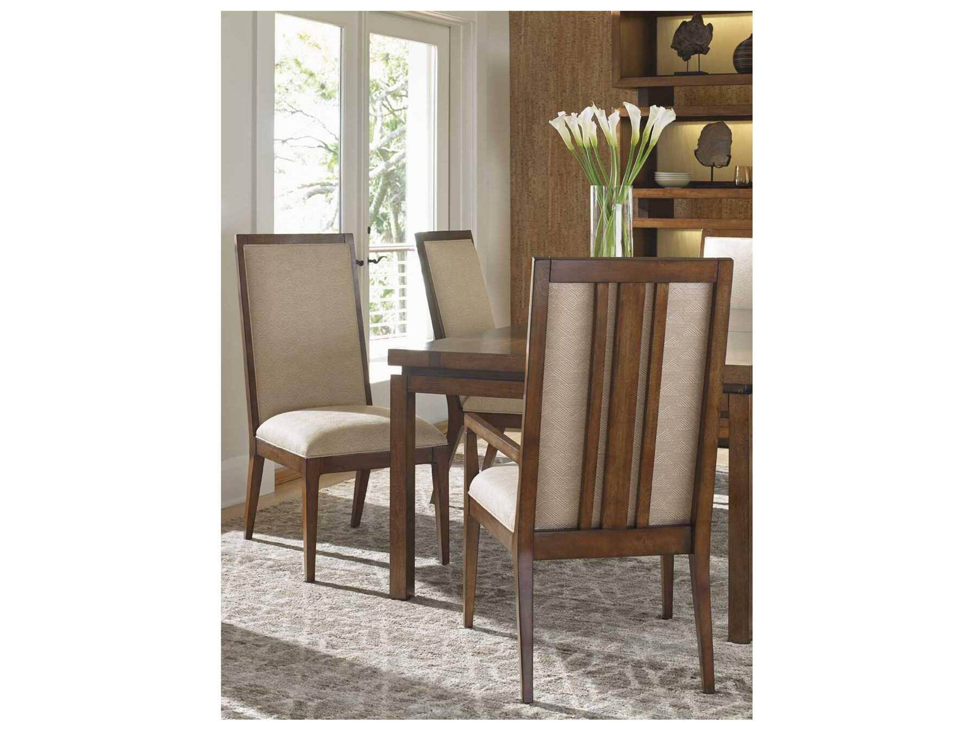 Tommy Bahama Island Fusion Natori Slat Back Dining Arm Chair