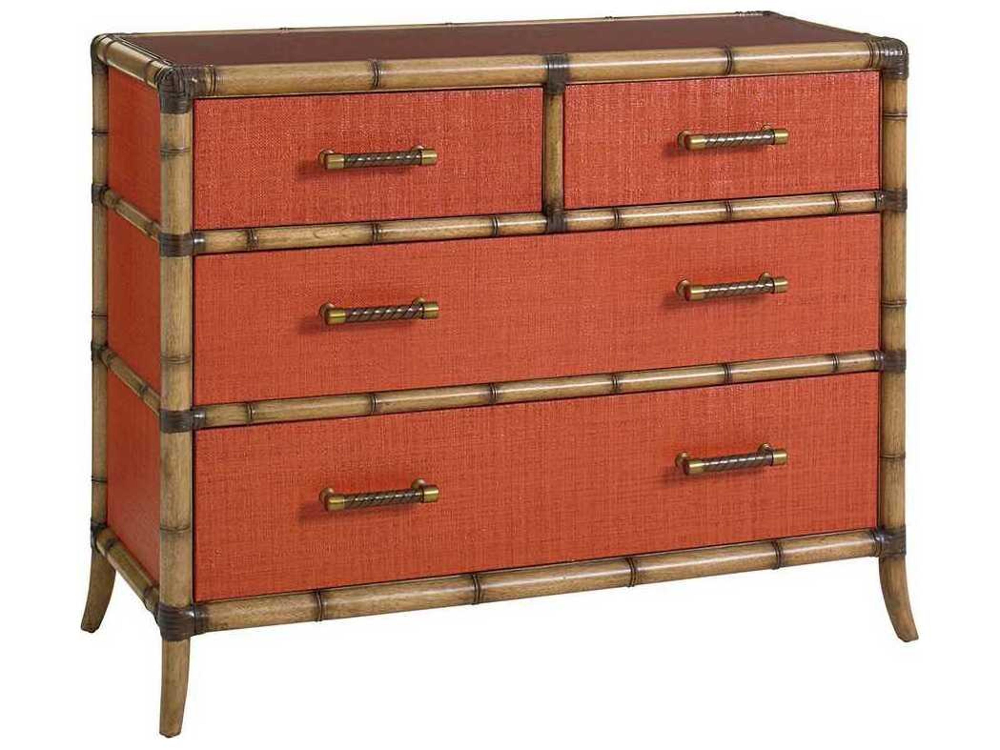 Twin Palms Red Coral 4 - Drawer Accent Chest
