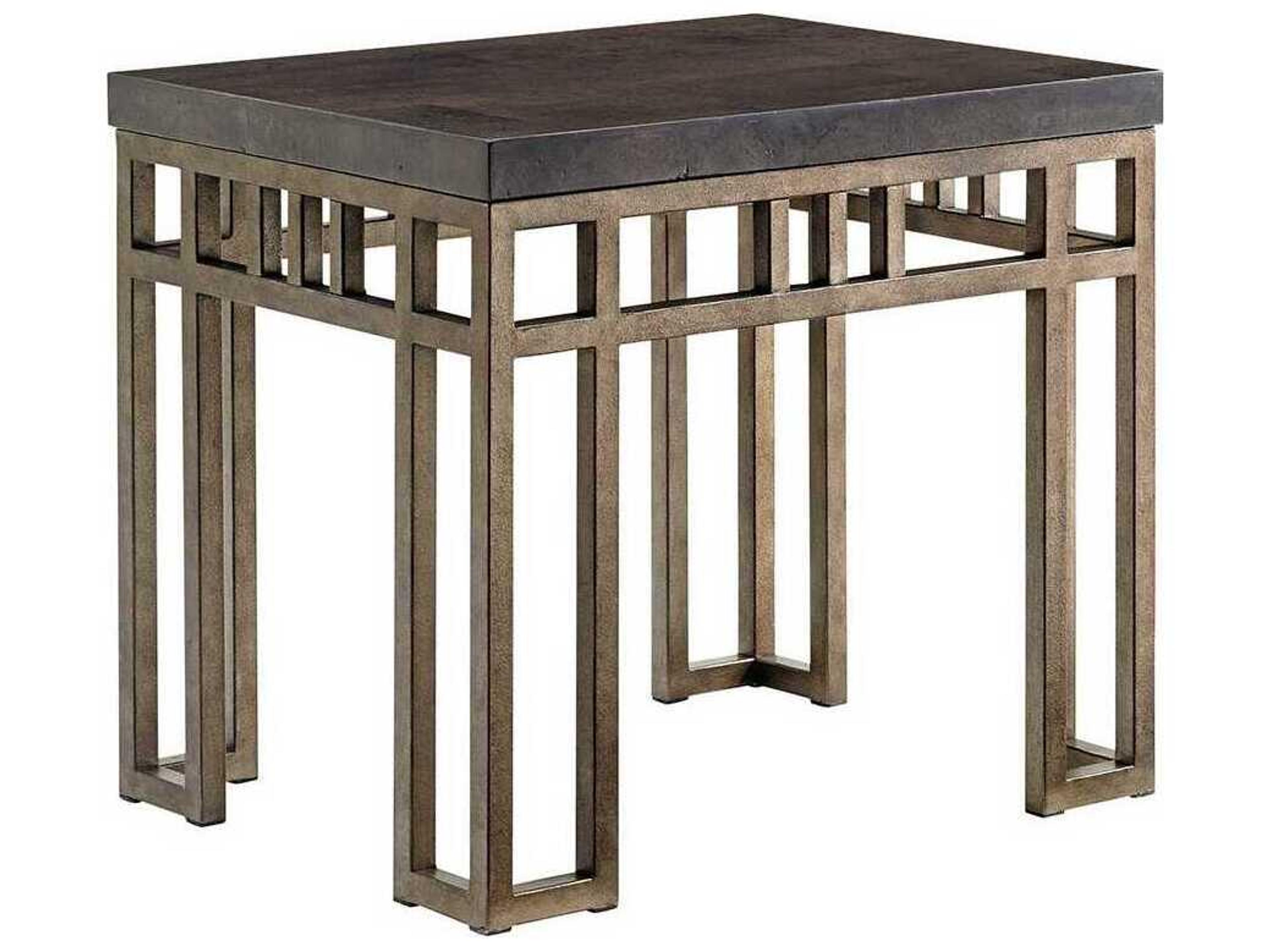 Tommy Bahama Cypress Point Montera Travertine Rectangular End Table