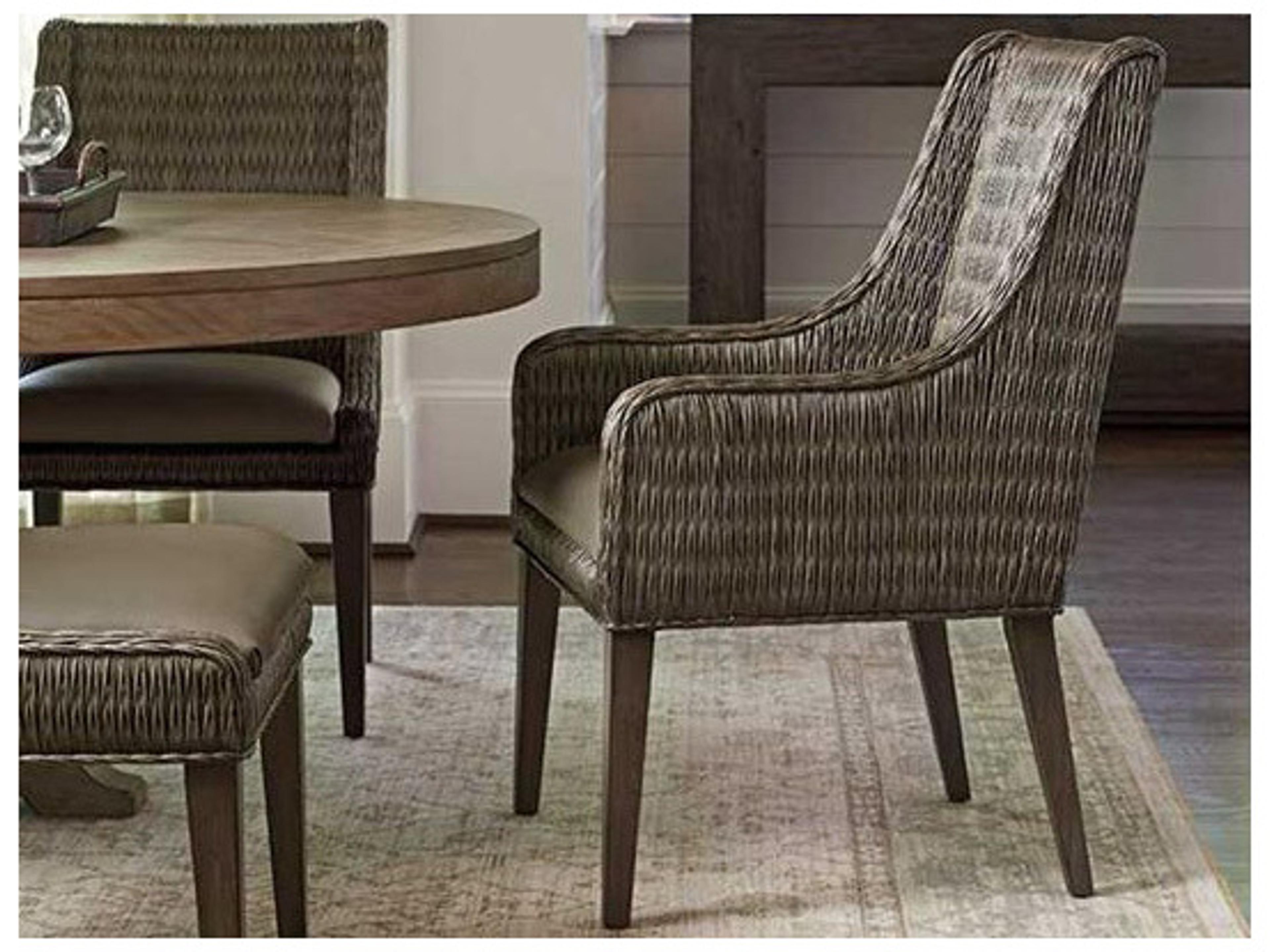 Tommy Bahama Cypress Point Brandon Leather Dining Arm Chair