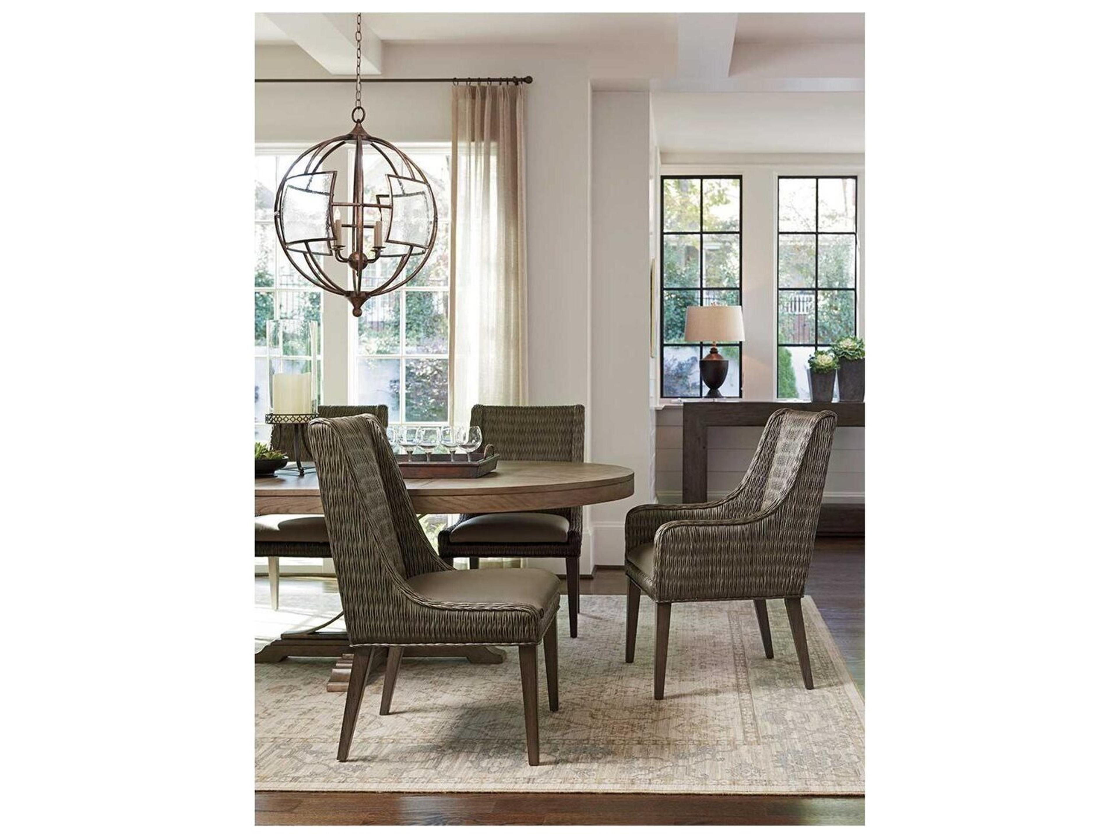 Tommy Bahama Cypress Point Brandon Leather Dining Arm Chair