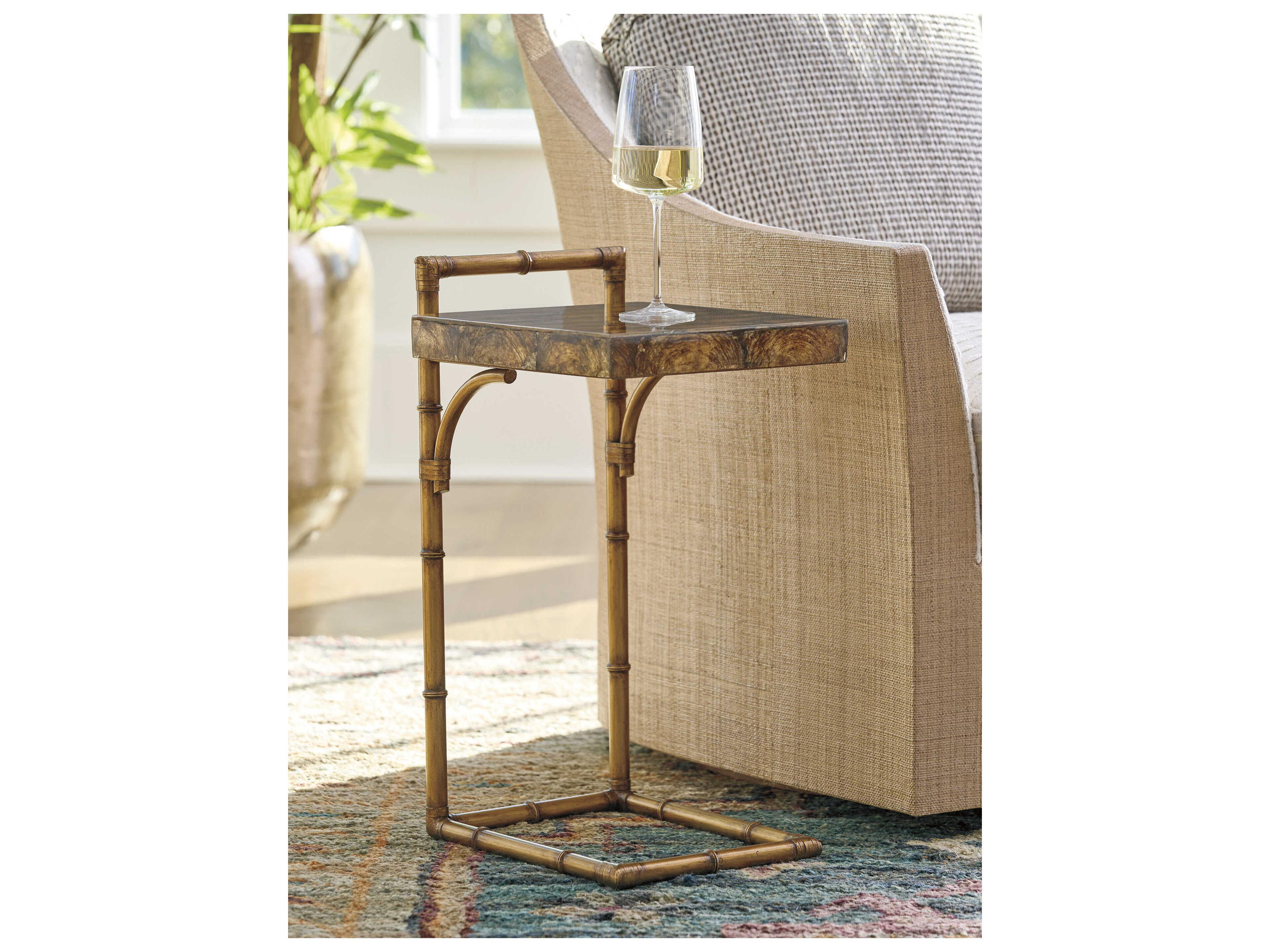 Tommy Bahama Key Biscayne Rectangular Capiz End Table