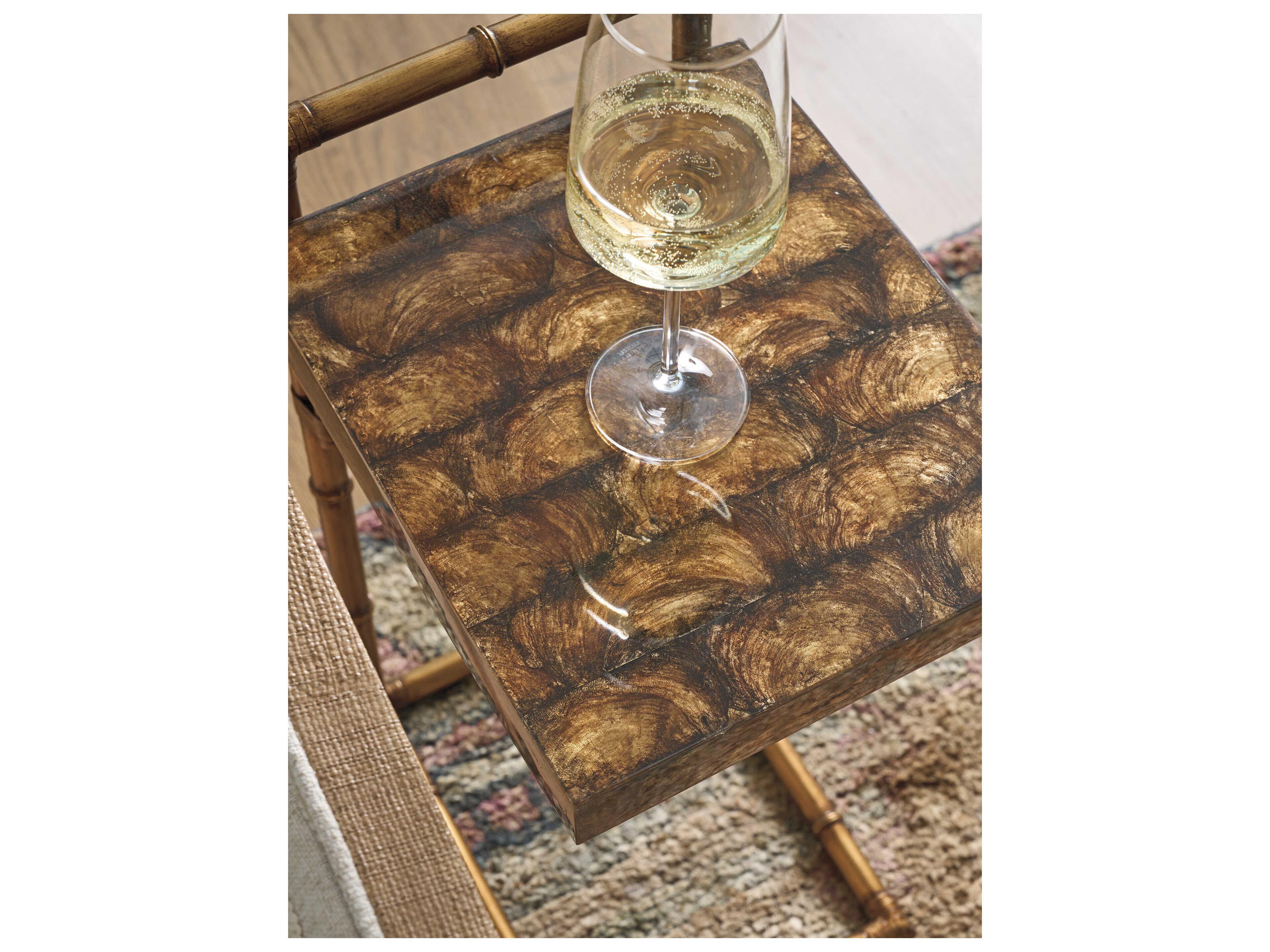 Tommy Bahama Key Biscayne Rectangular Capiz End Table