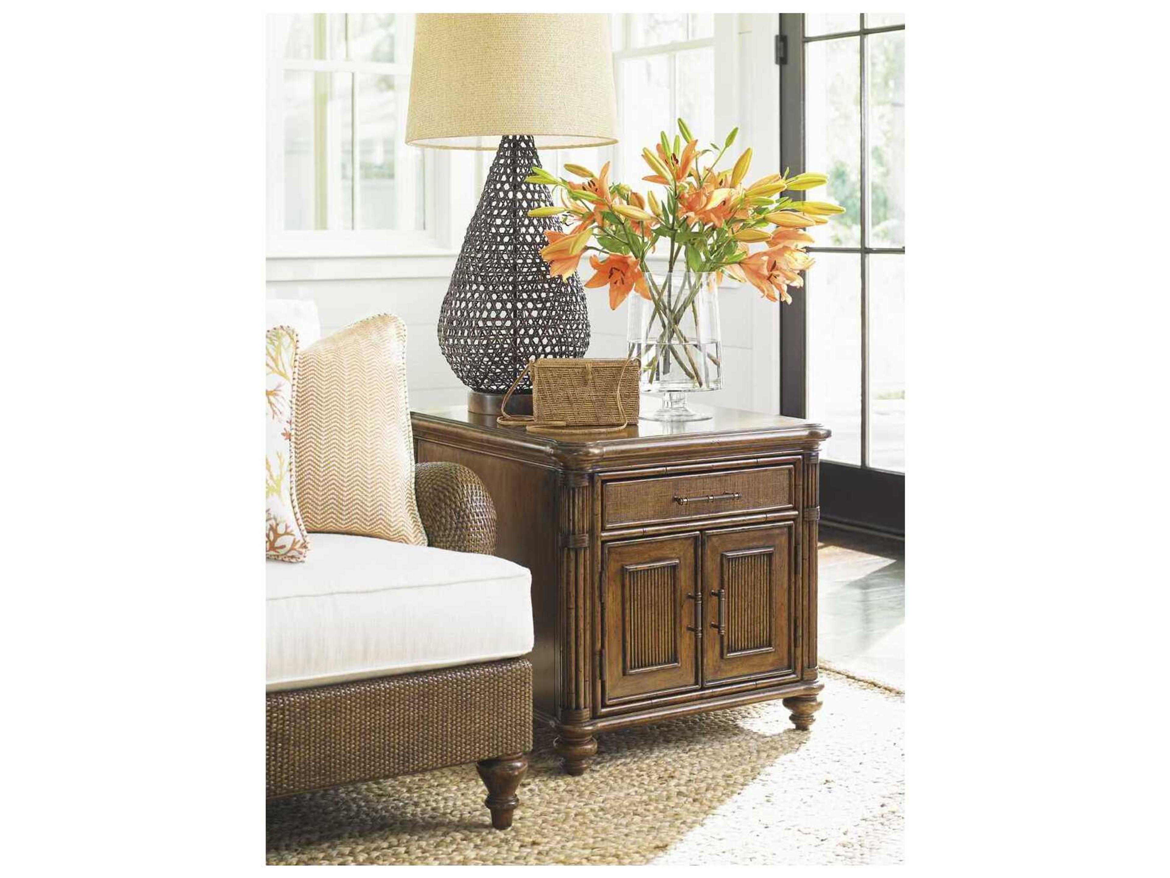 Tommy Bahama Bali Hai Mariner Storage End Table