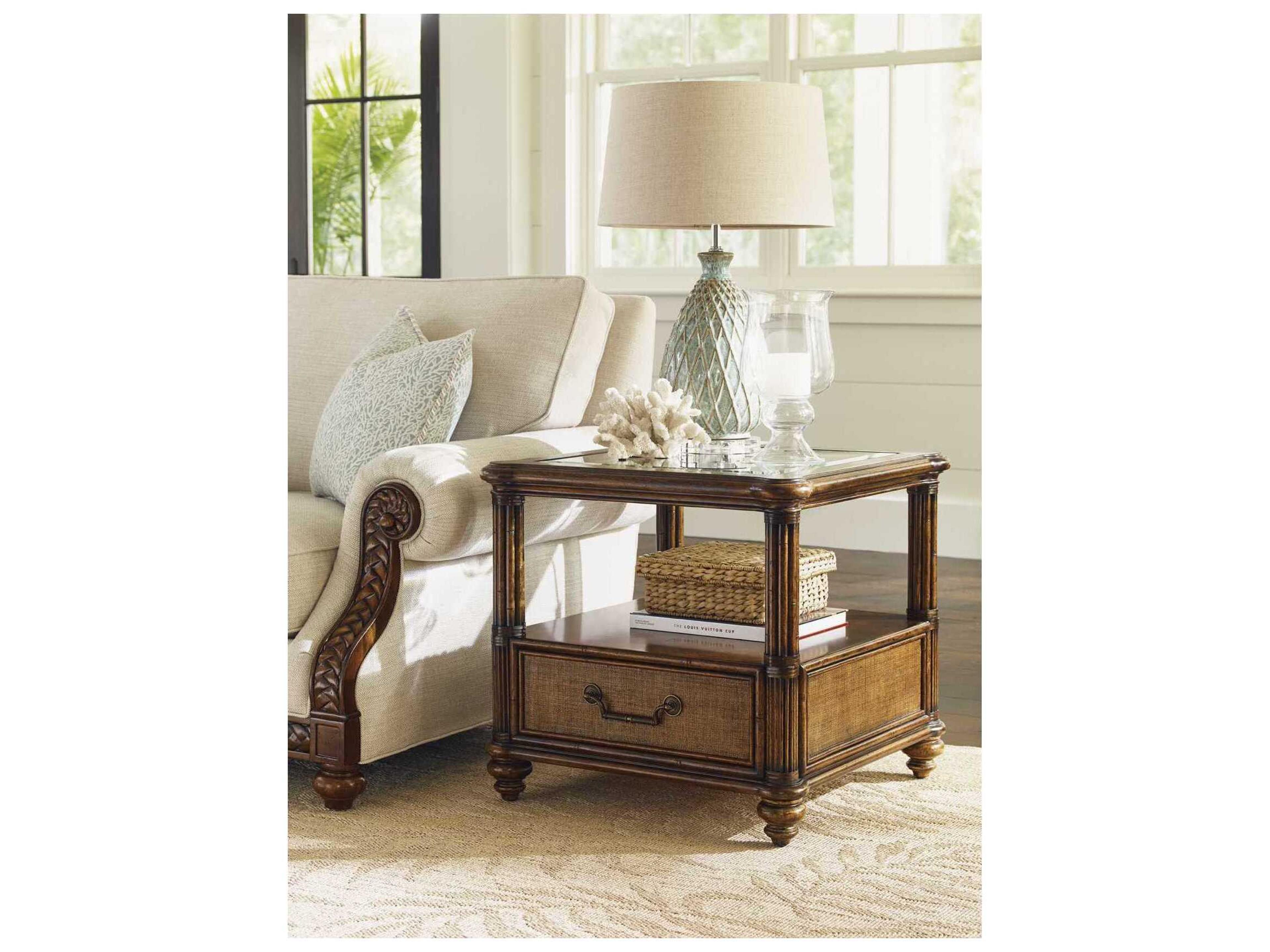 Tommy Bahama Bali Hai Bimini Square End Table