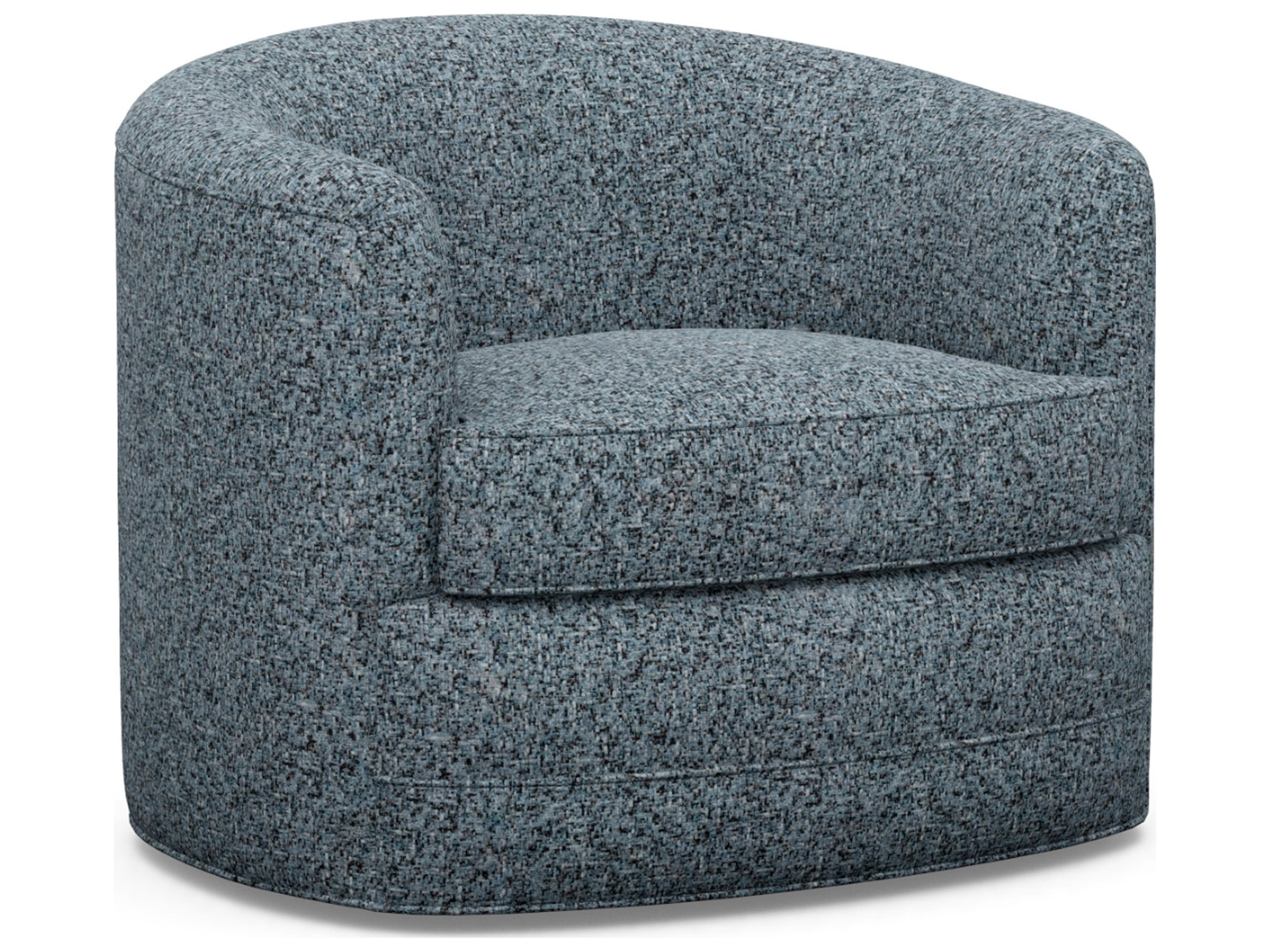 Ocean Club Swivel Blue Accent Chair