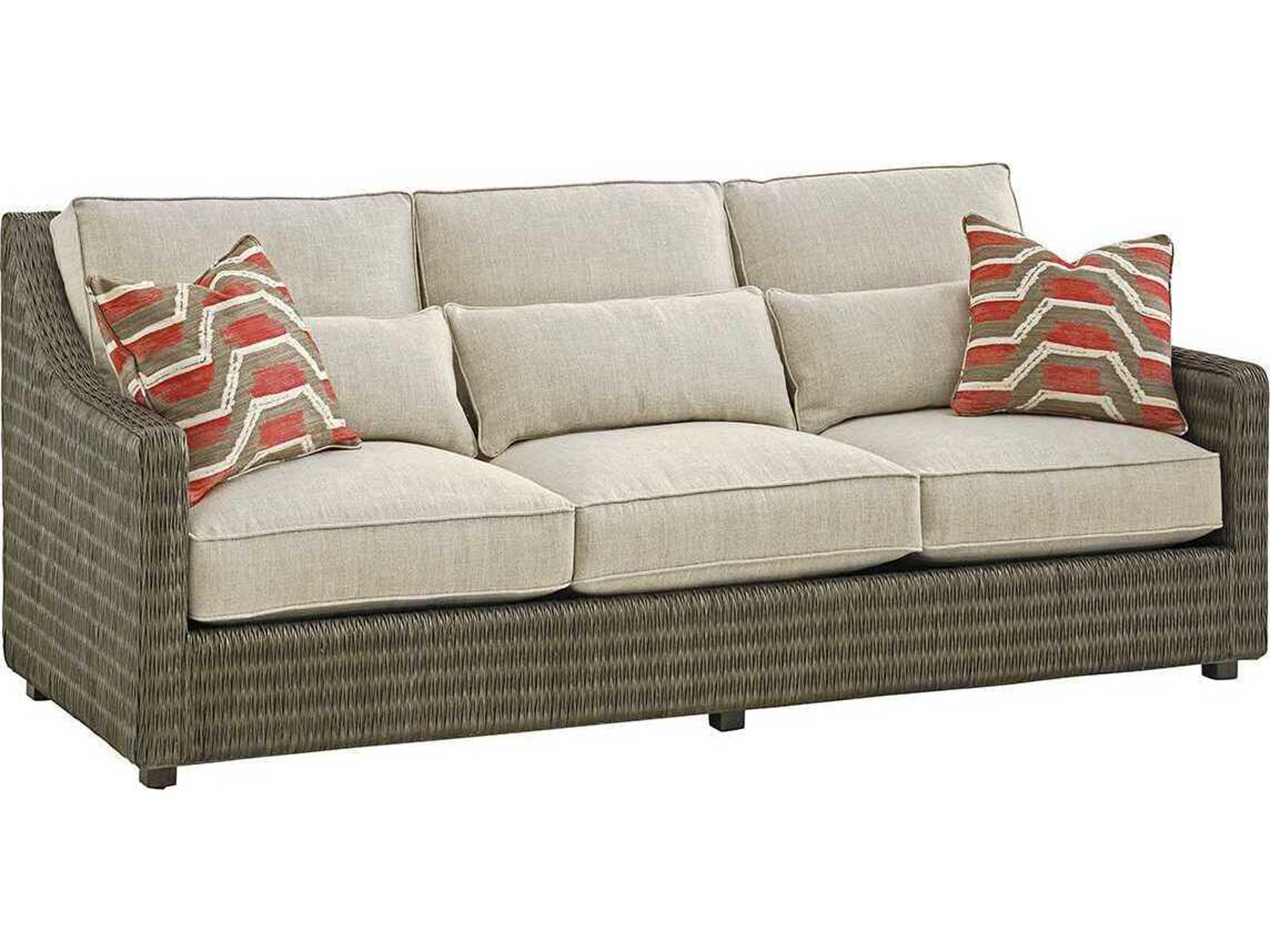 Cypress Point Hayes Sofa - Loose Back Rattan Sofa