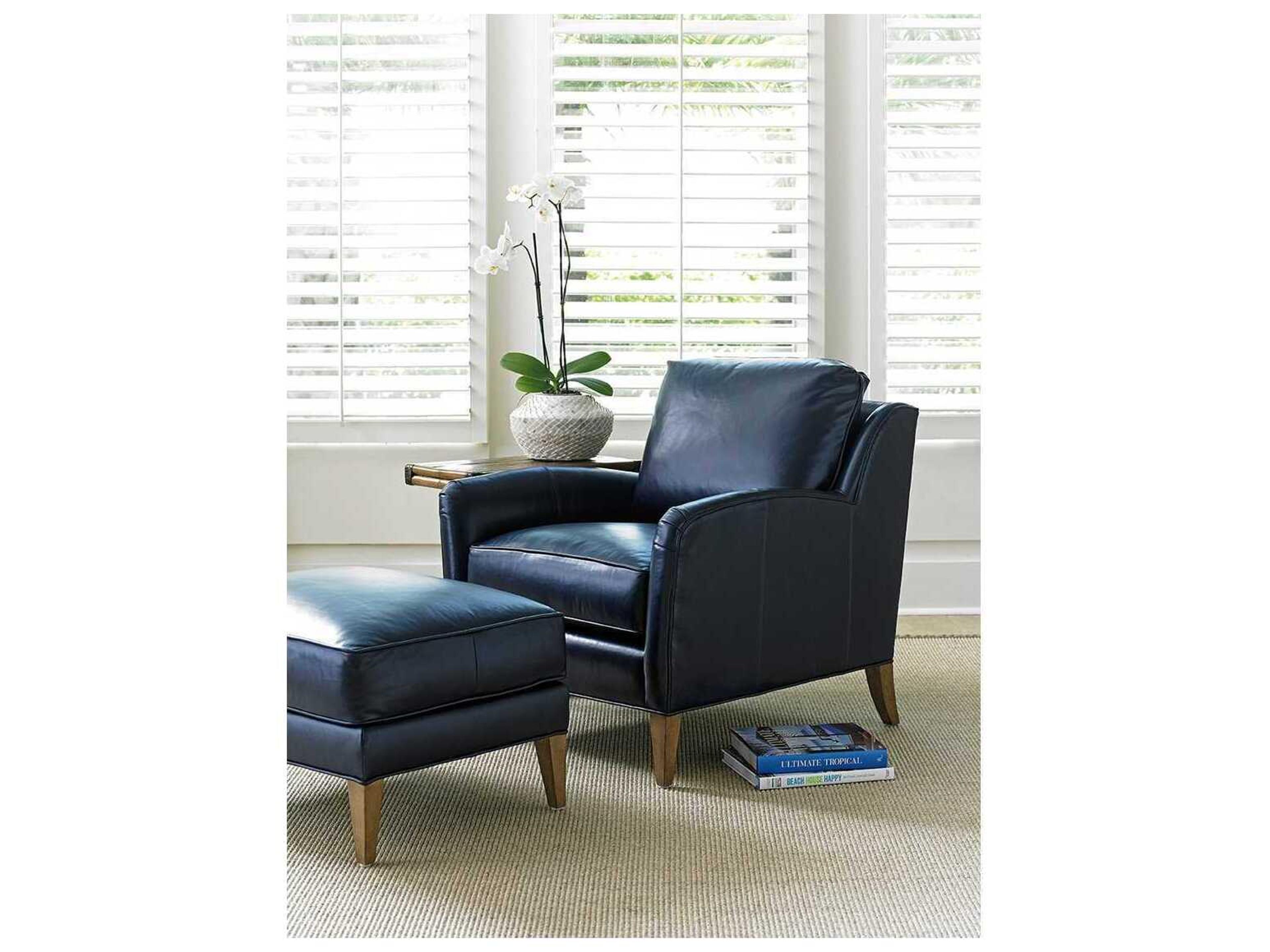 Twin Palms Chair and Ottoman Set