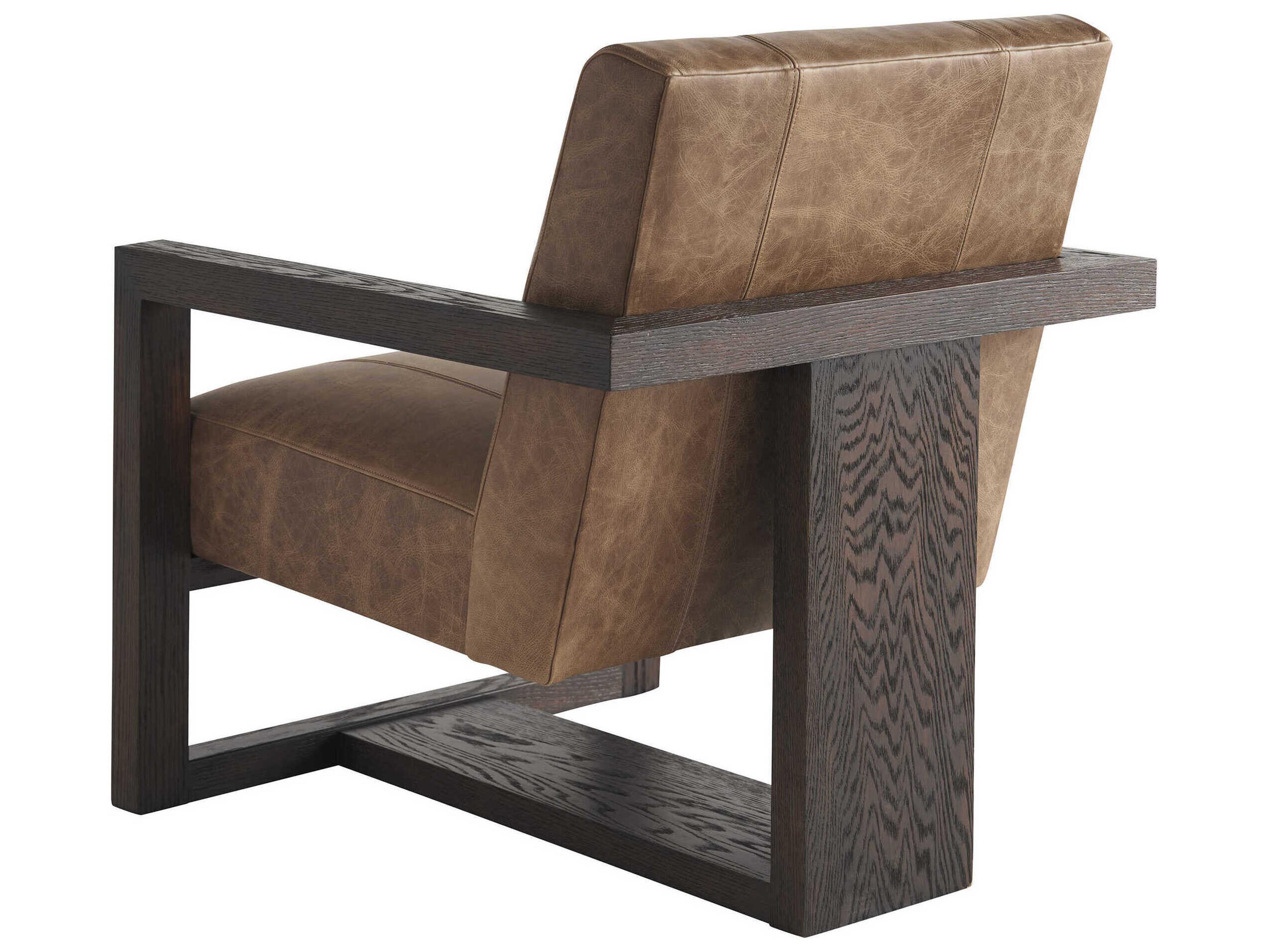 Tommy Bahama Sunset Key Brown Leather Accent Chair