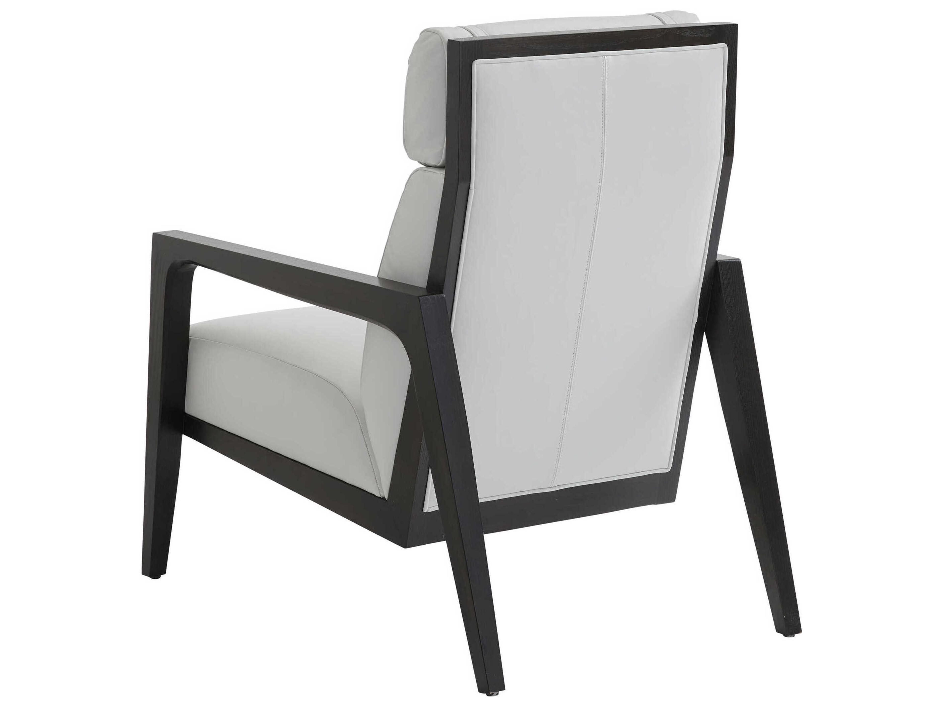 Tommy Bahama Palm Desert Gray Leather Accent Chair