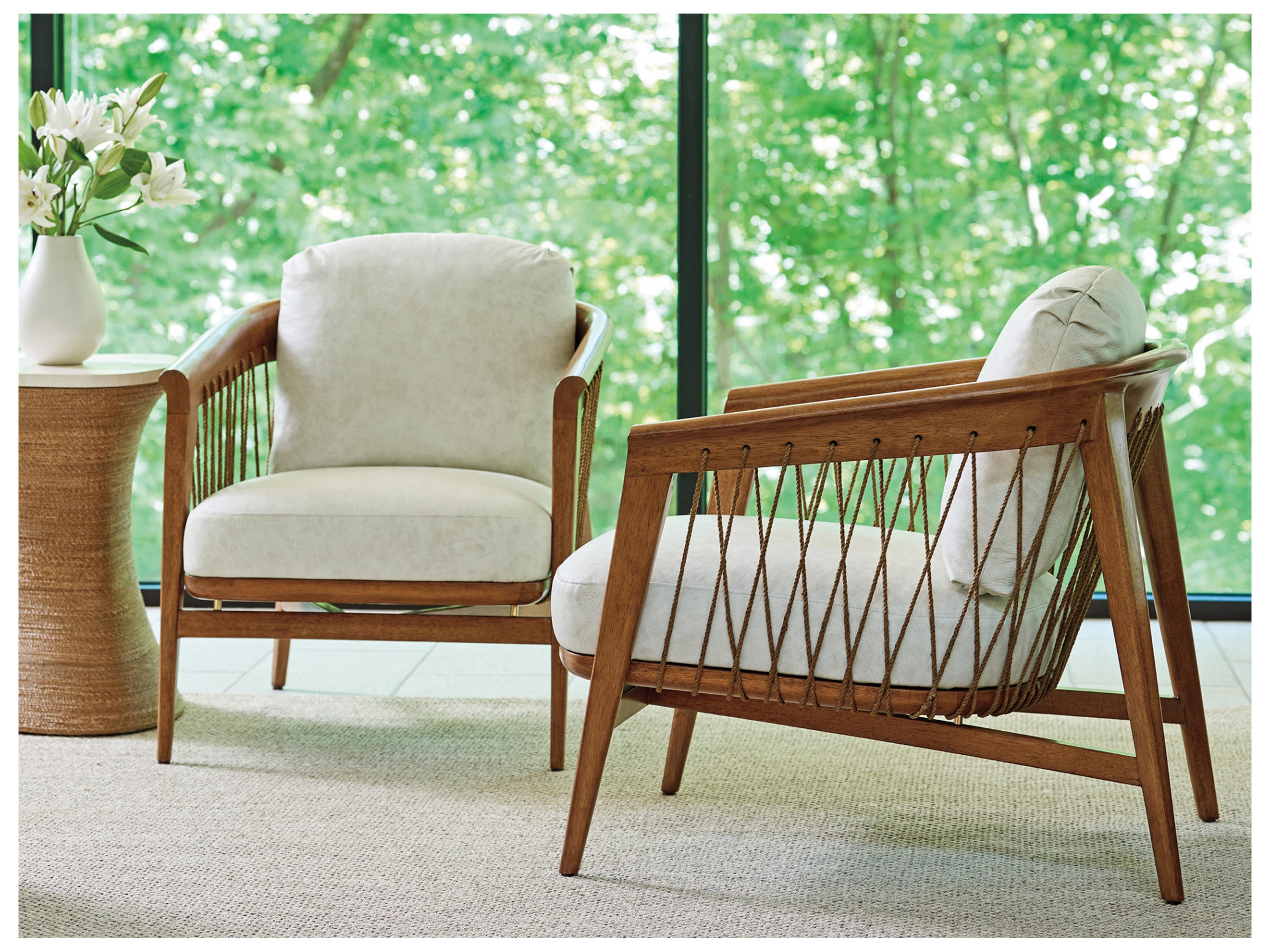 Tommy Bahama Palm Desert Davita Leather Accent Chair