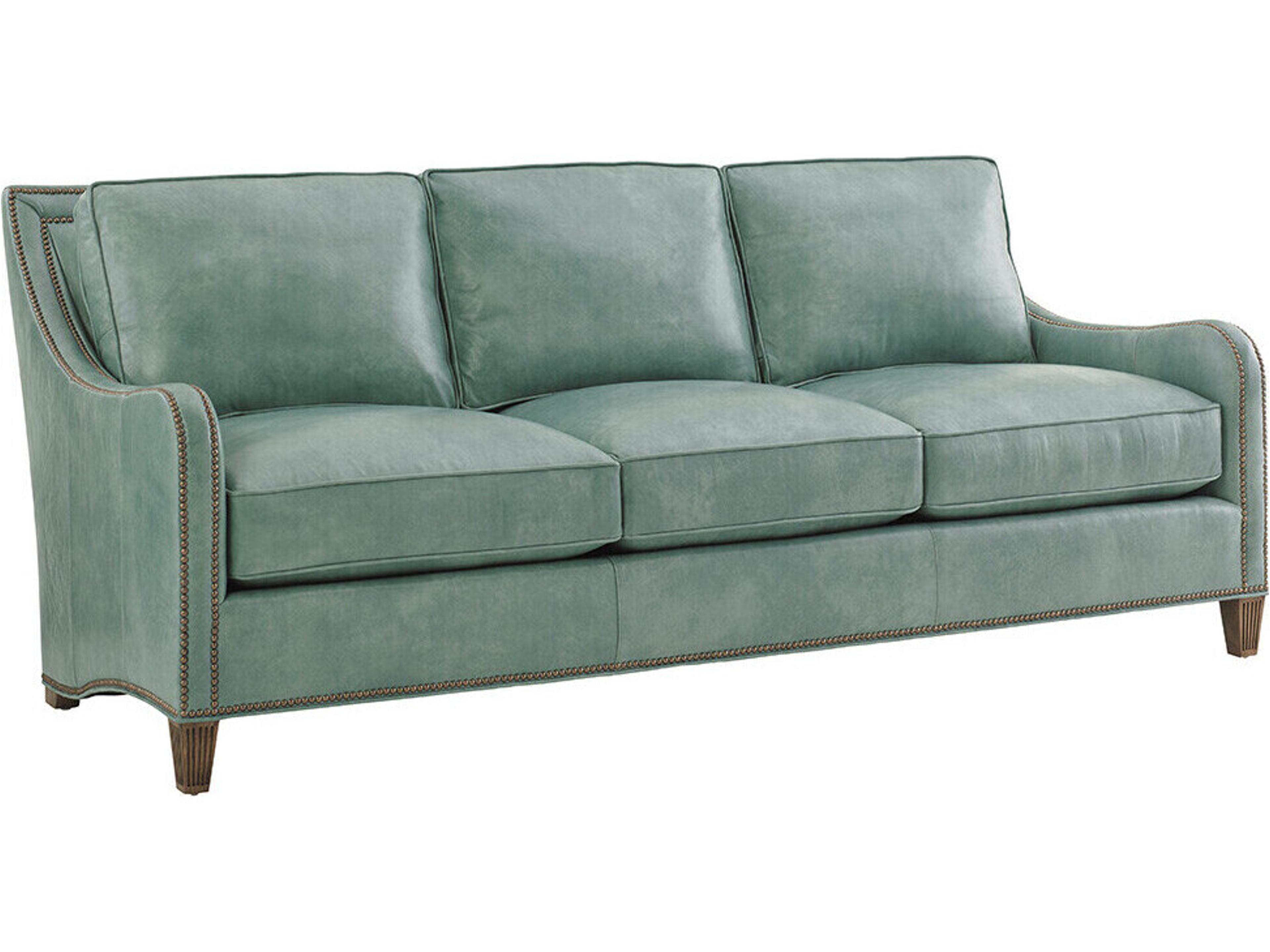 Tommy Bahama Twin Palms Leather Sofa