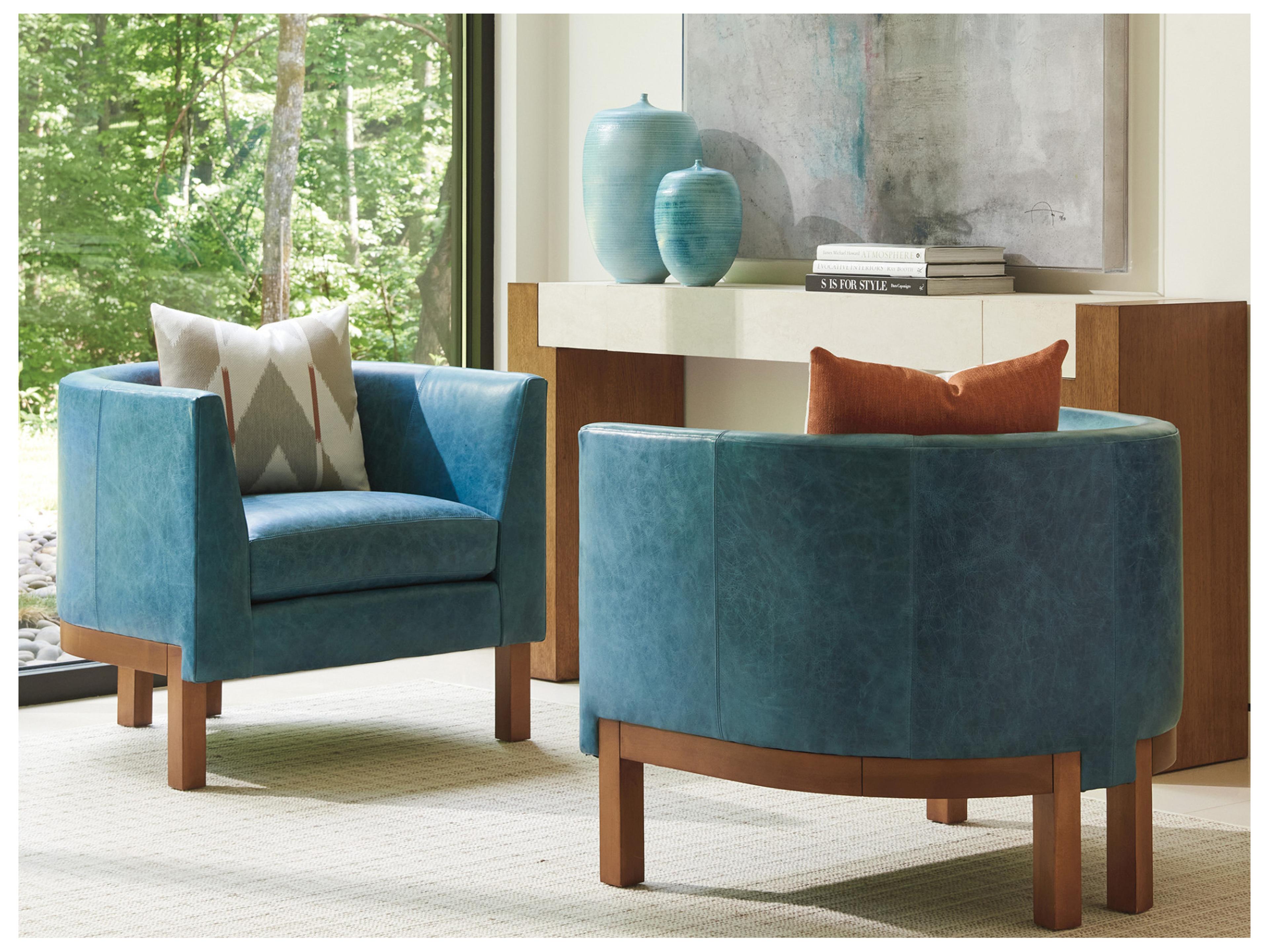 Tommy Bahama Palm Desert Sonata Leather Accent Chair