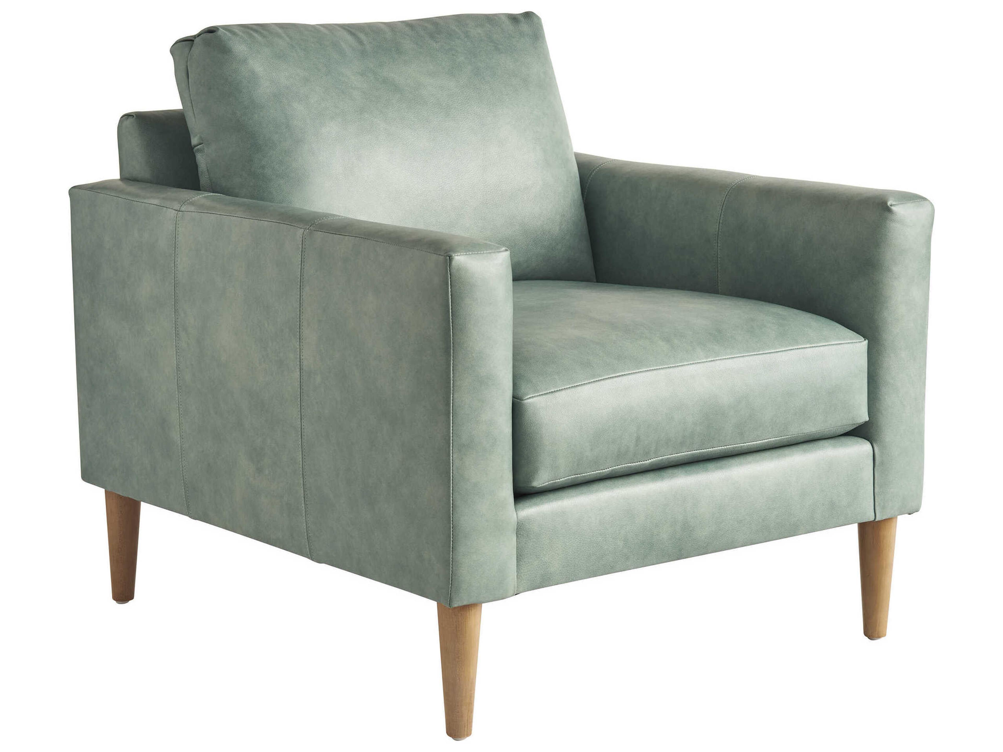 Tommy Bahama Sunset Key Gray Leather Accent Chair