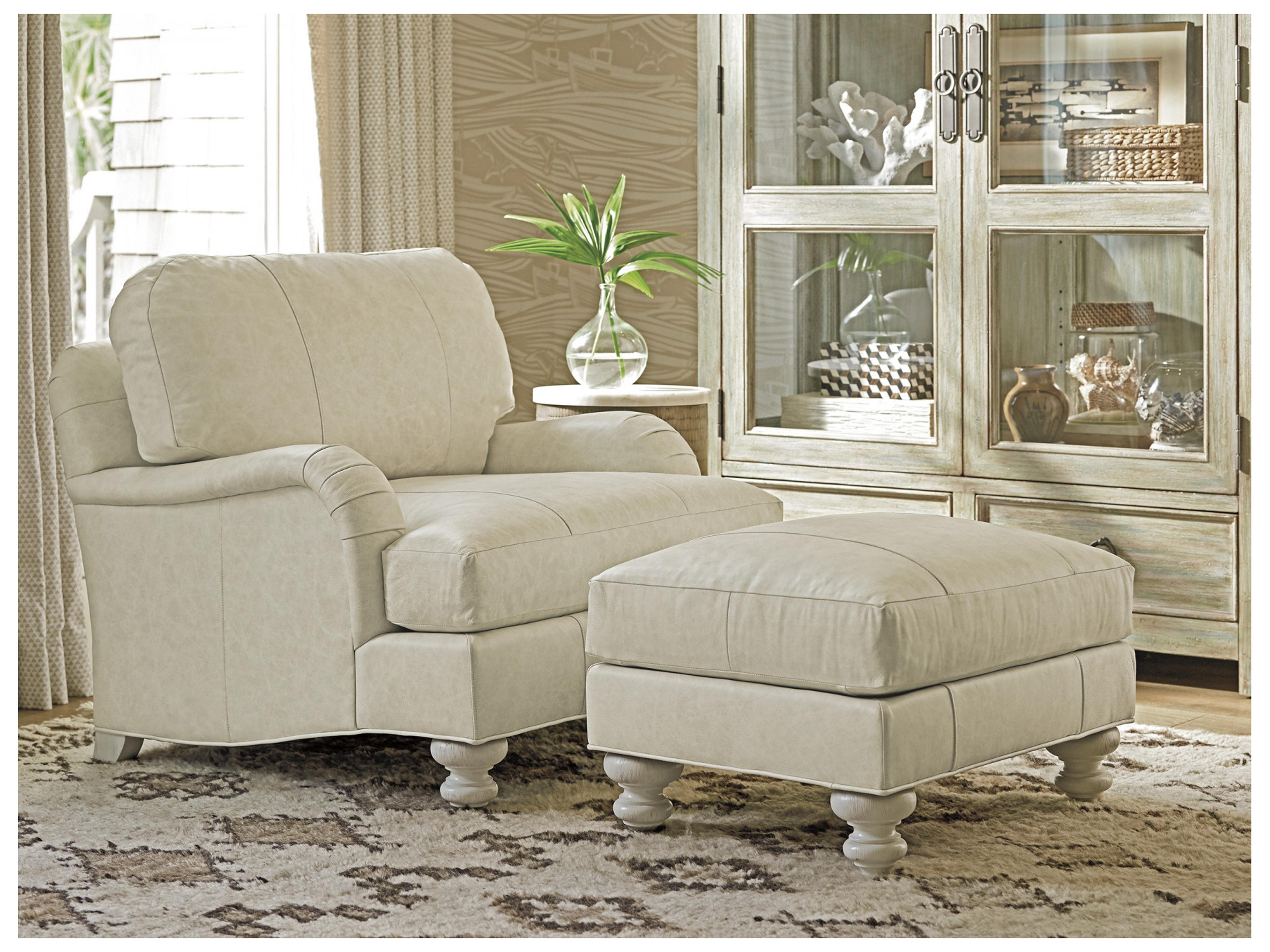 Tommy Bahama Ocean Breeze Gilmore Leather Accent Chair