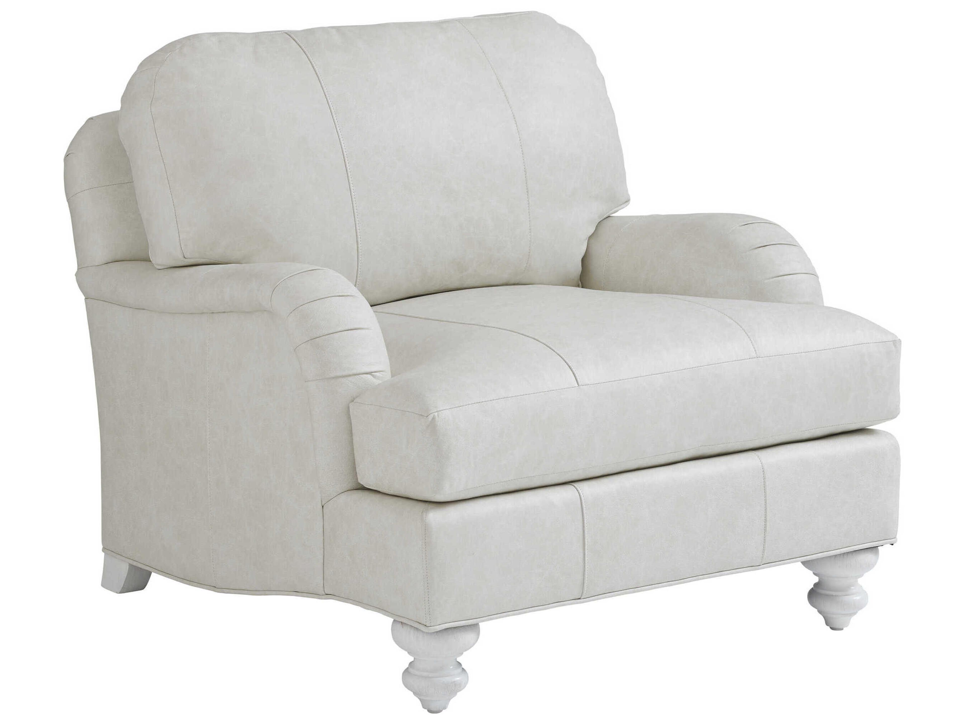 Tommy Bahama Ocean Breeze White Leather Accent Chair