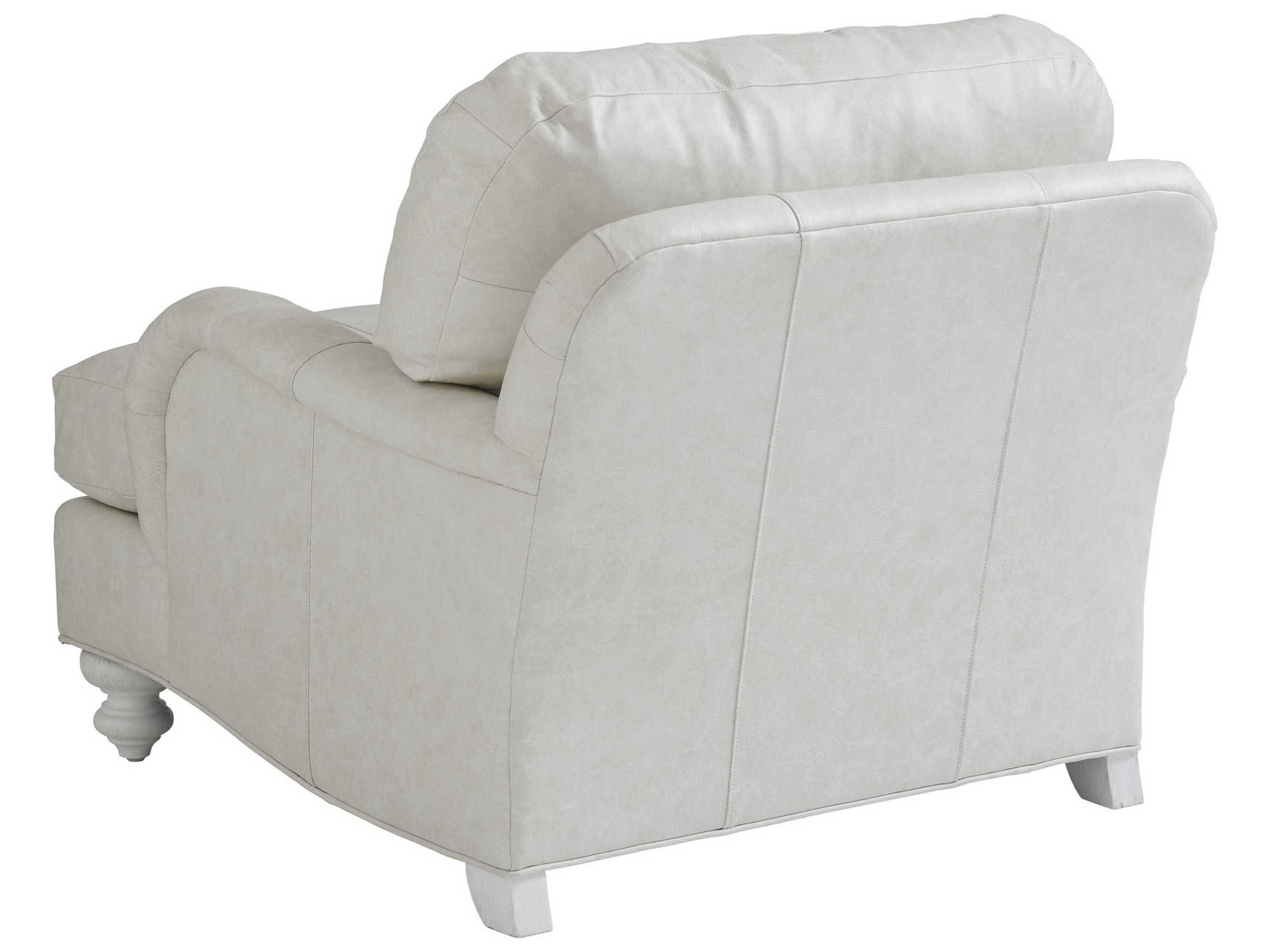 Tommy Bahama Ocean Breeze White Leather Accent Chair