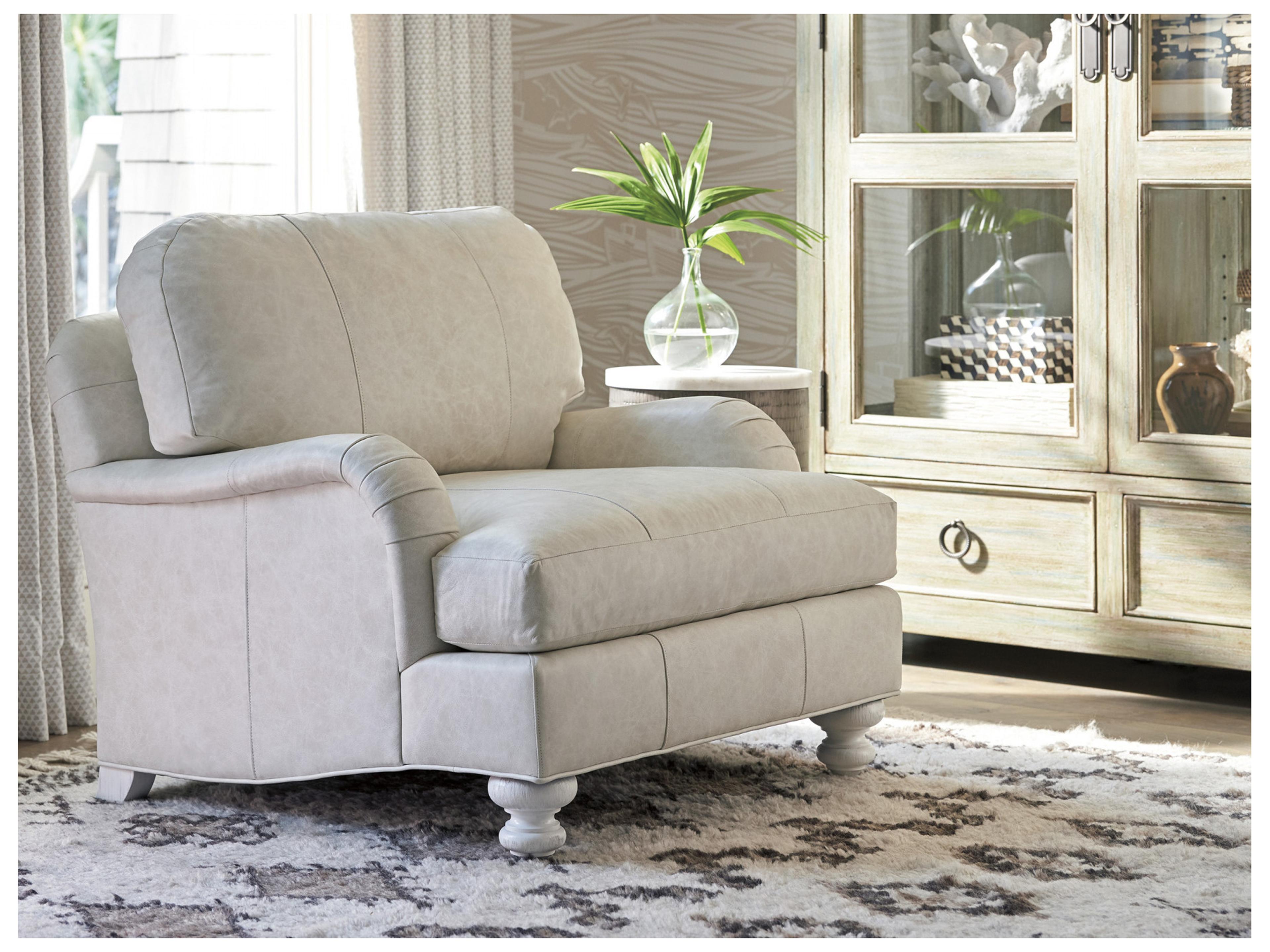 Tommy Bahama Ocean Breeze Gilmore Leather Accent Chair