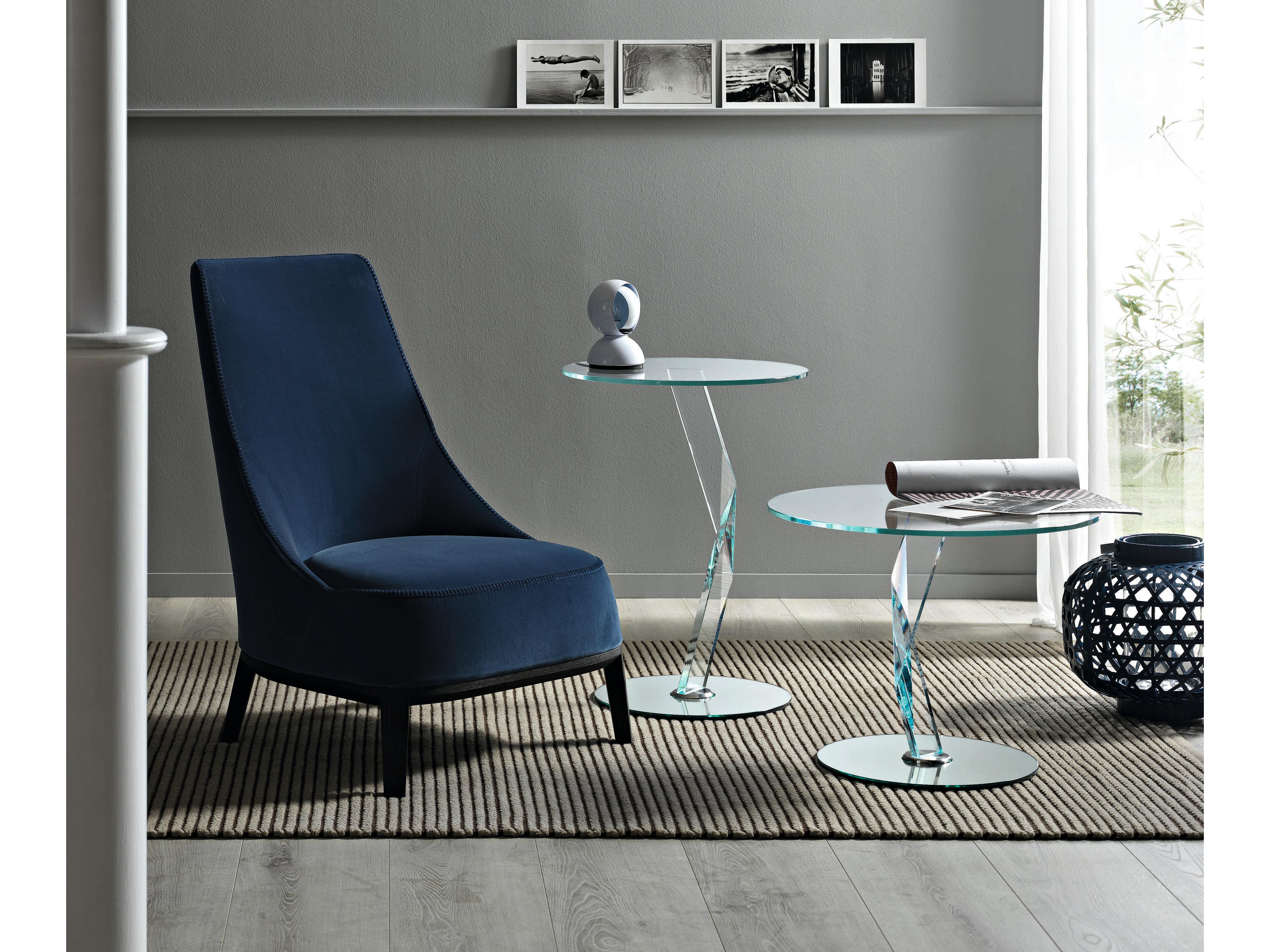 Tonelli Bakkarat Round Glass End Table