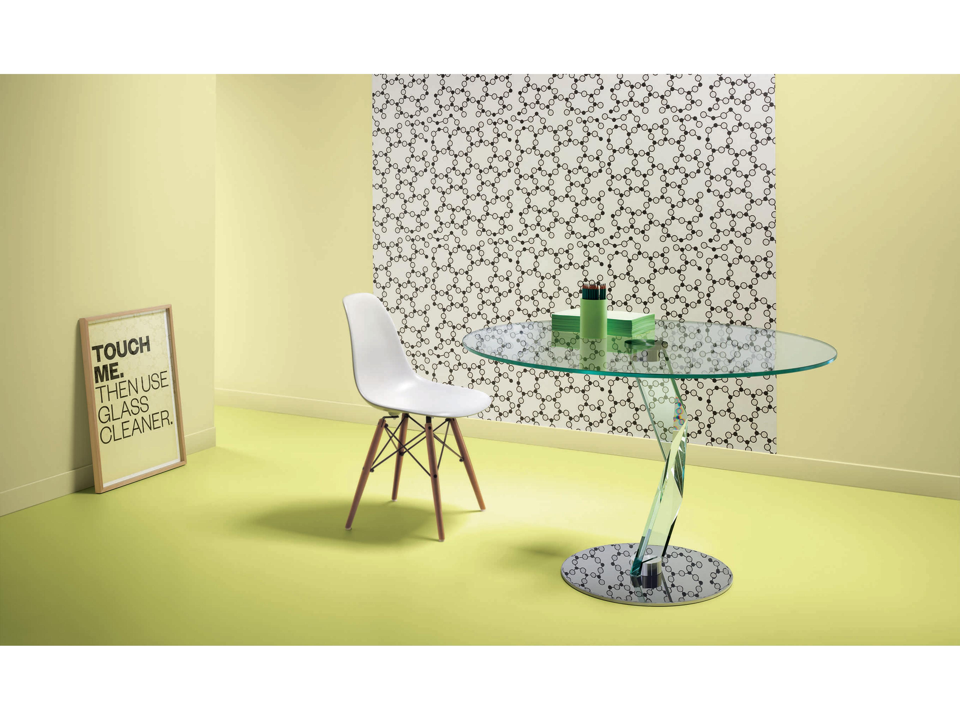 Tonelli Bakkarat Round Glass Dining Table