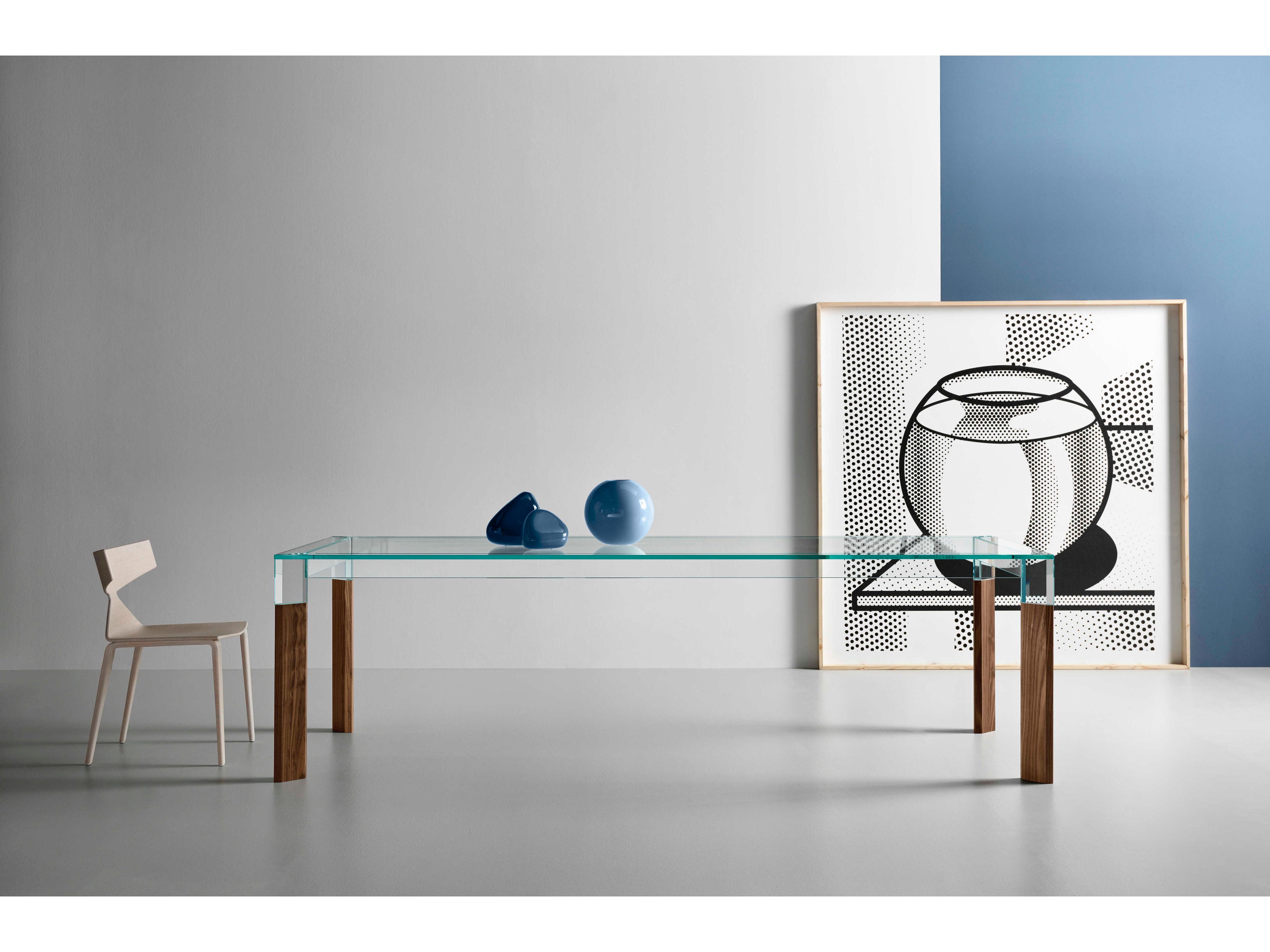 Tonelli Perseo Rectangular Glass Dining Table