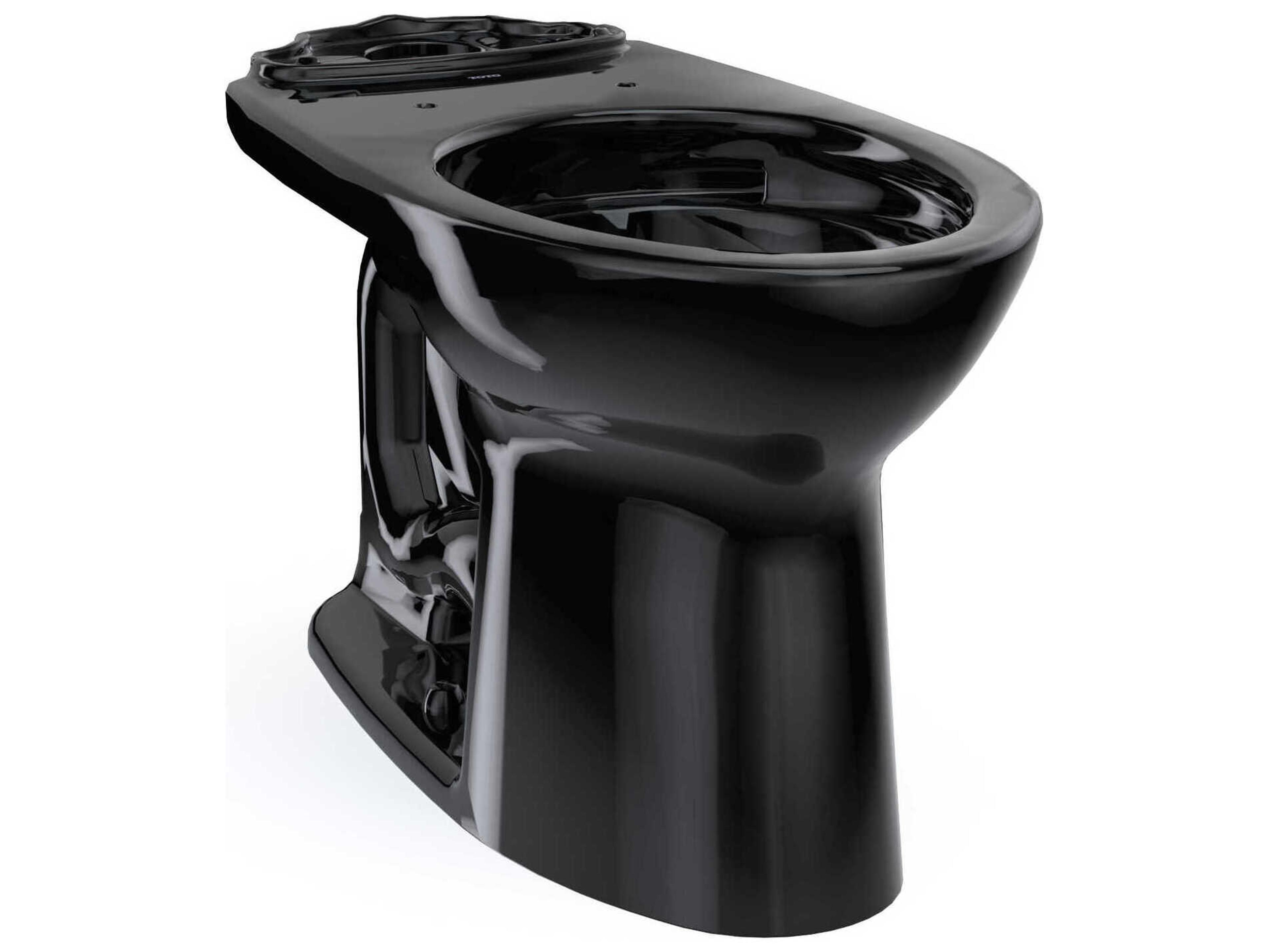 Drake Elongated Tornado Flush Ebony Toilet Bowl