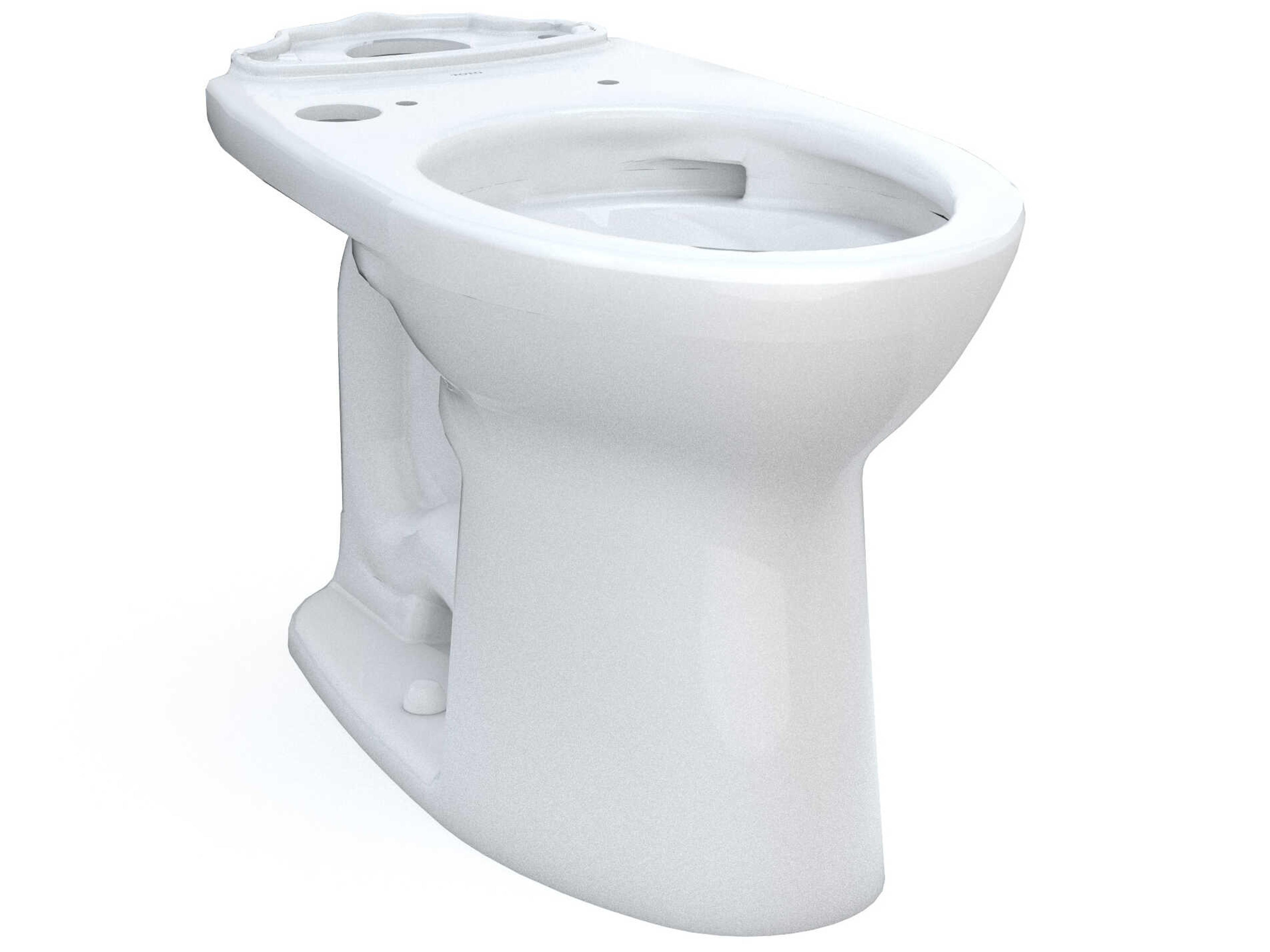 Drake Elongated Tornado Flush Cotton White Toilet Bowl with Washlet+ Ready