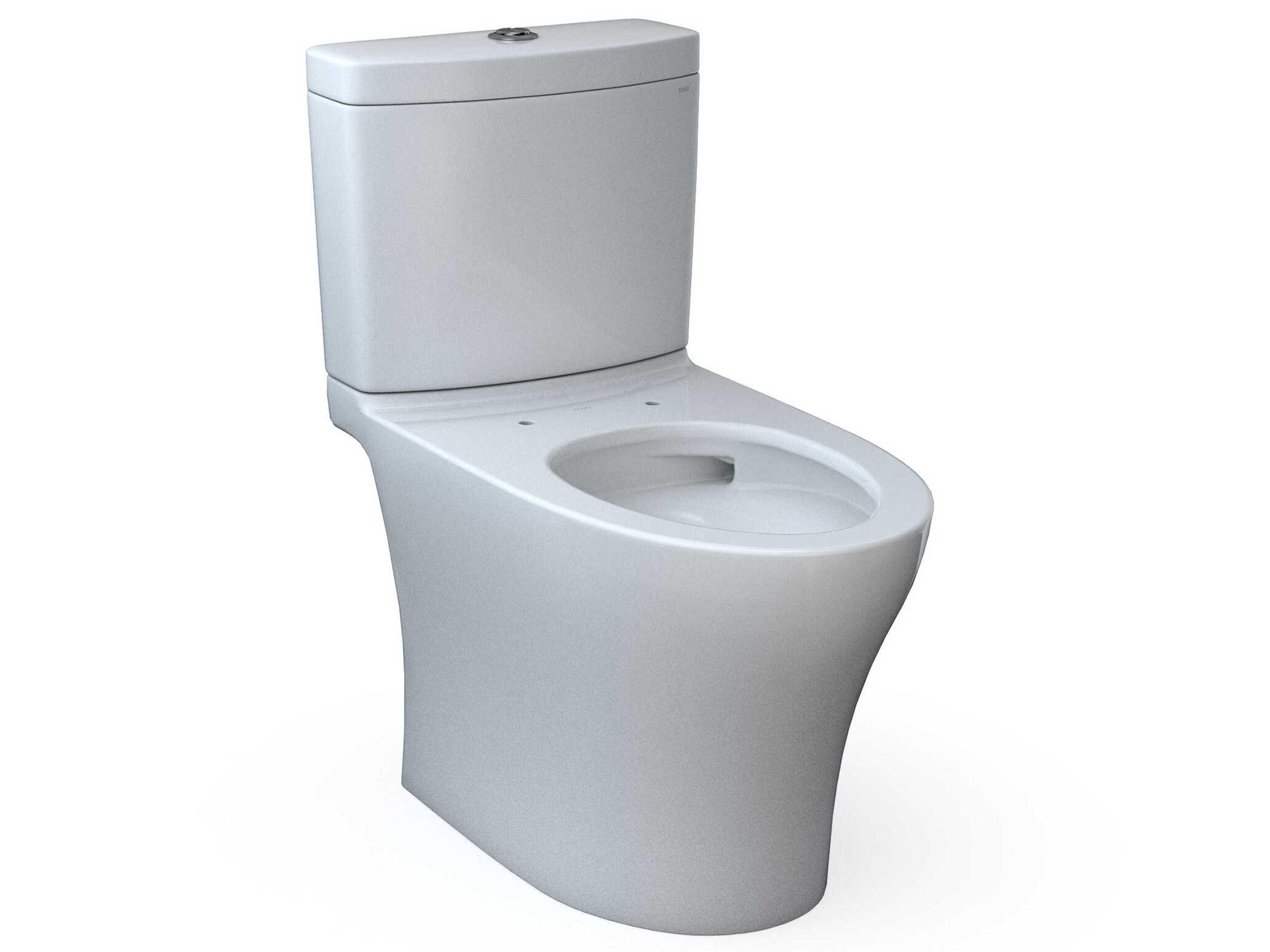Aquia-IV 2-Piece Elongated Dual Flush Cotton White Skirted Toilet with Cefiontect
