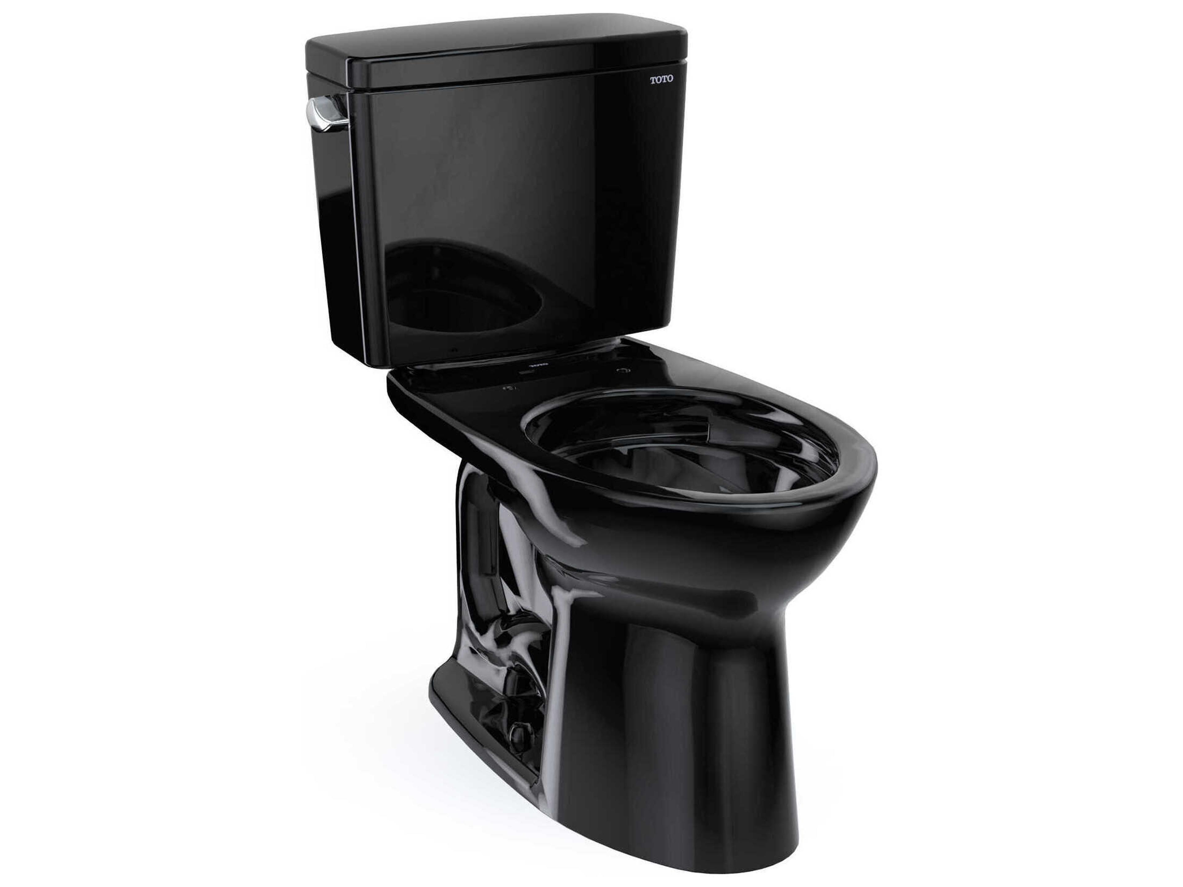 Drake 2-Piece Elongated Tornado Flush Ebony Toilet