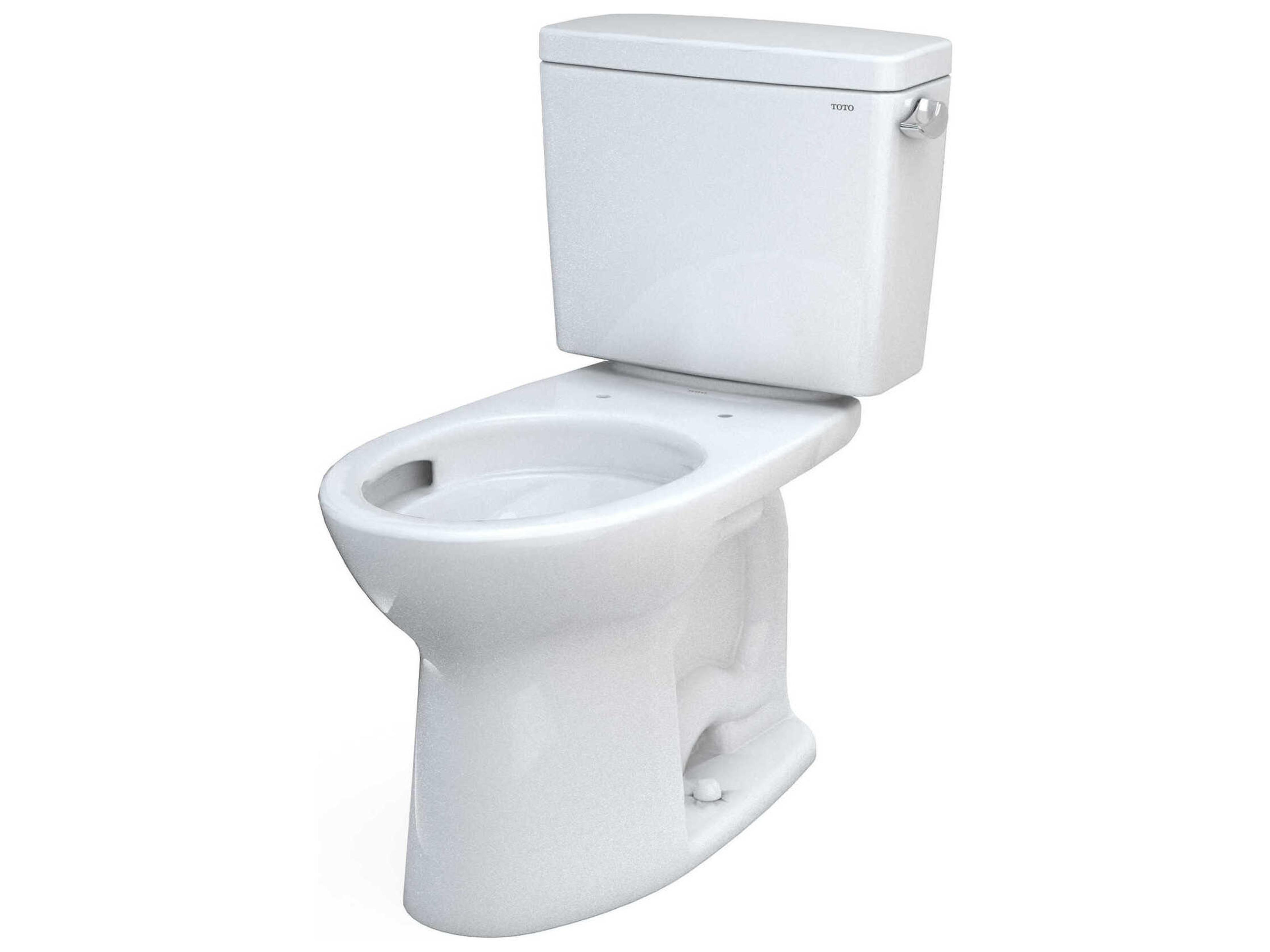 Drake 2-Piece Elongated Tornado Flush Cotton White Toilet with Cefiontect and Right-Hand Trip Lever