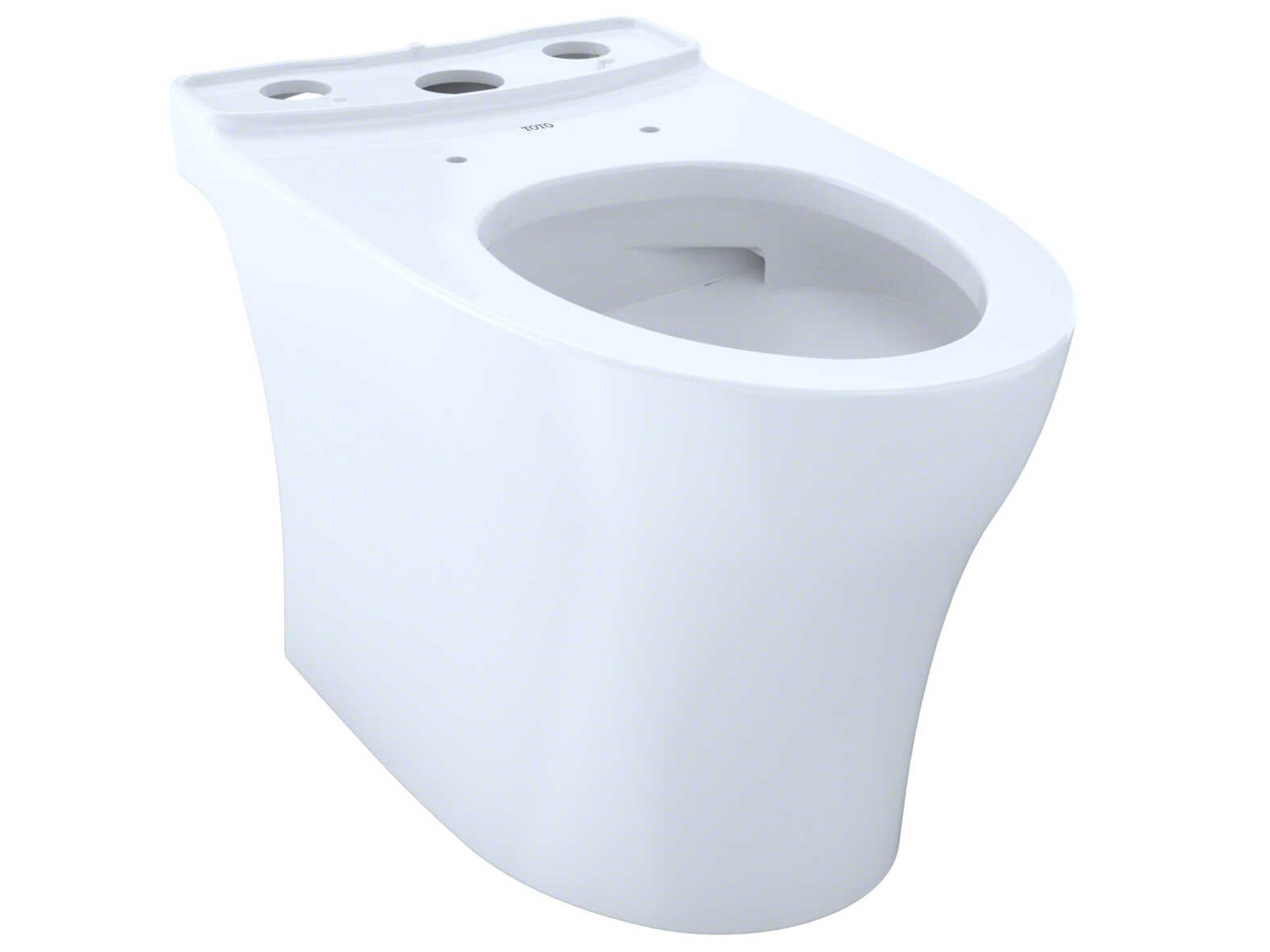 Aquia-IV Elongated Skirted Cotton White Toilet Bowl with Cefiontect