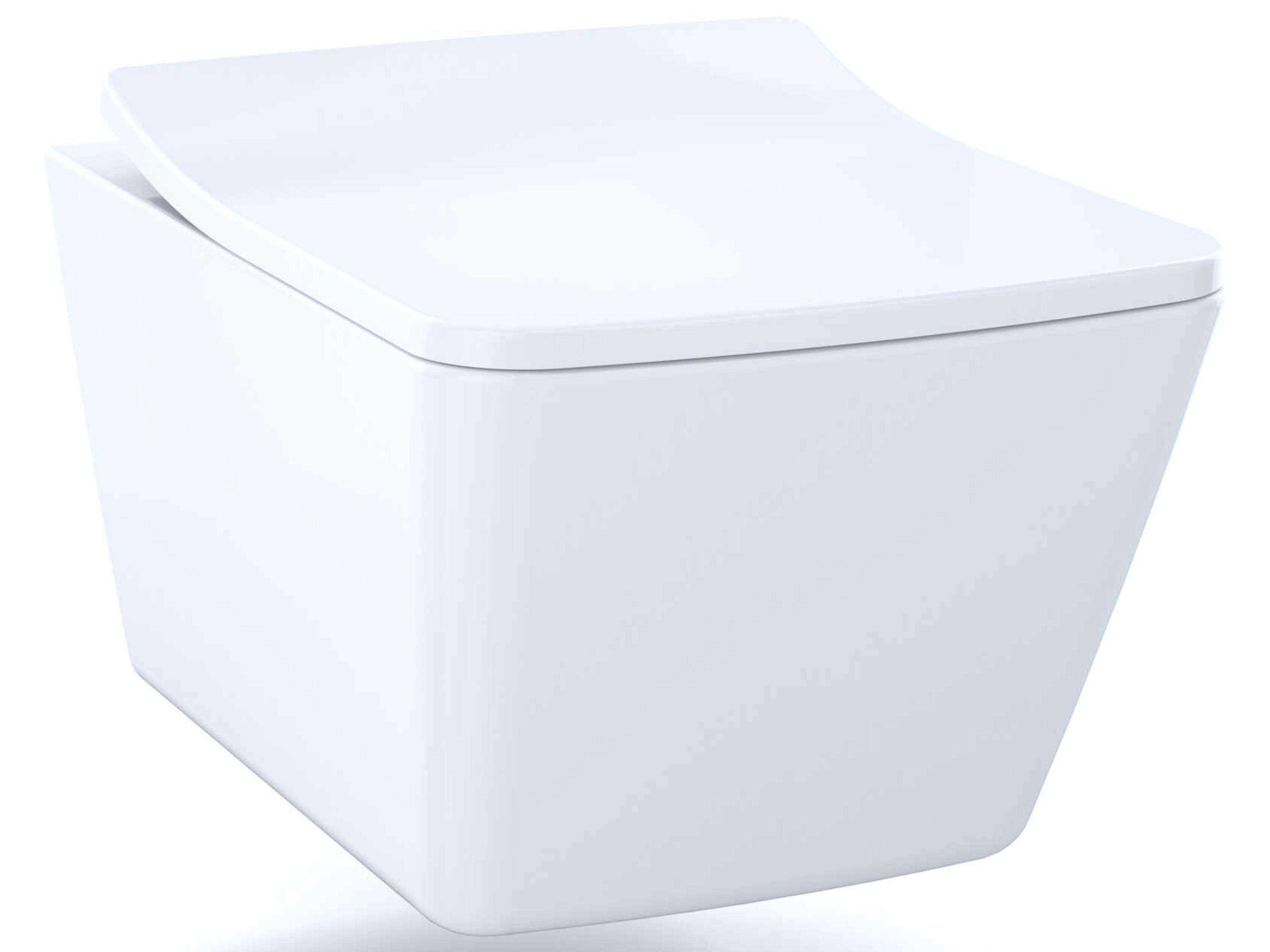 SP Wall-Hung Contemporary Square-Shape Dual Flush Toilet with Cefiontect