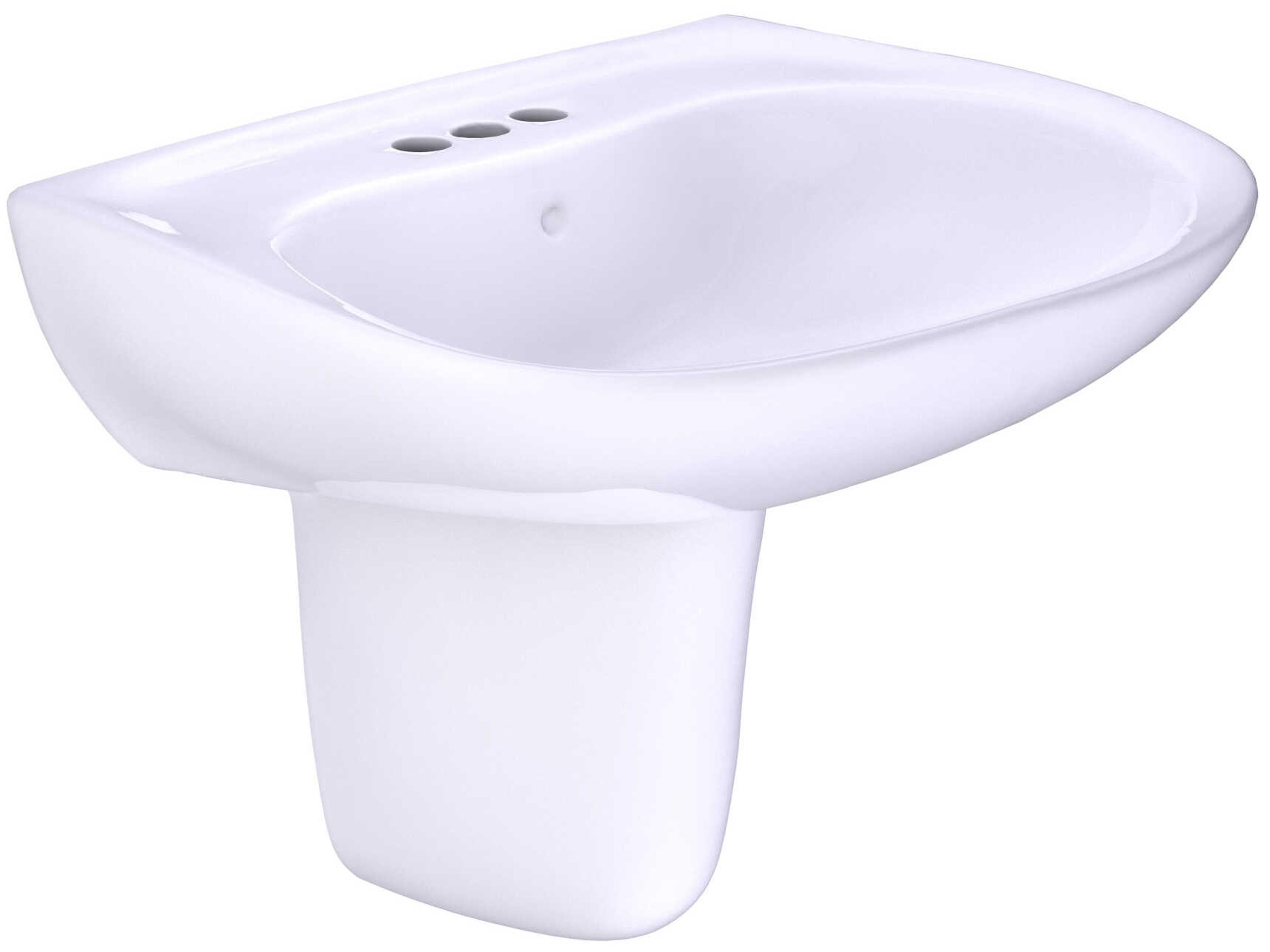 Prominence Oval Wall-Mount Bathroom Sink with Cefiontect and Shroud