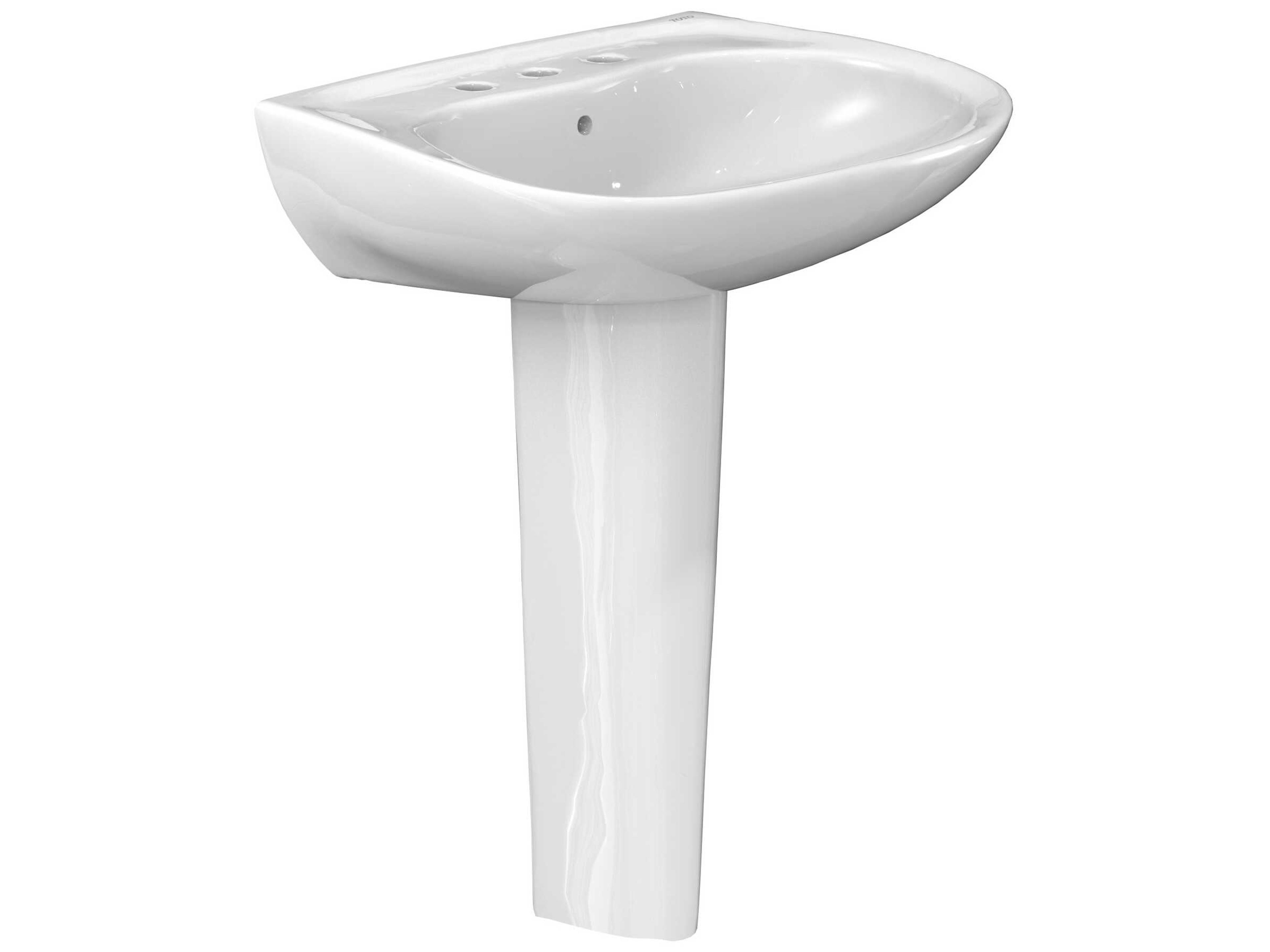 Prominence Oval Basin Pedestal Bathroom Sink with Cefiontect
